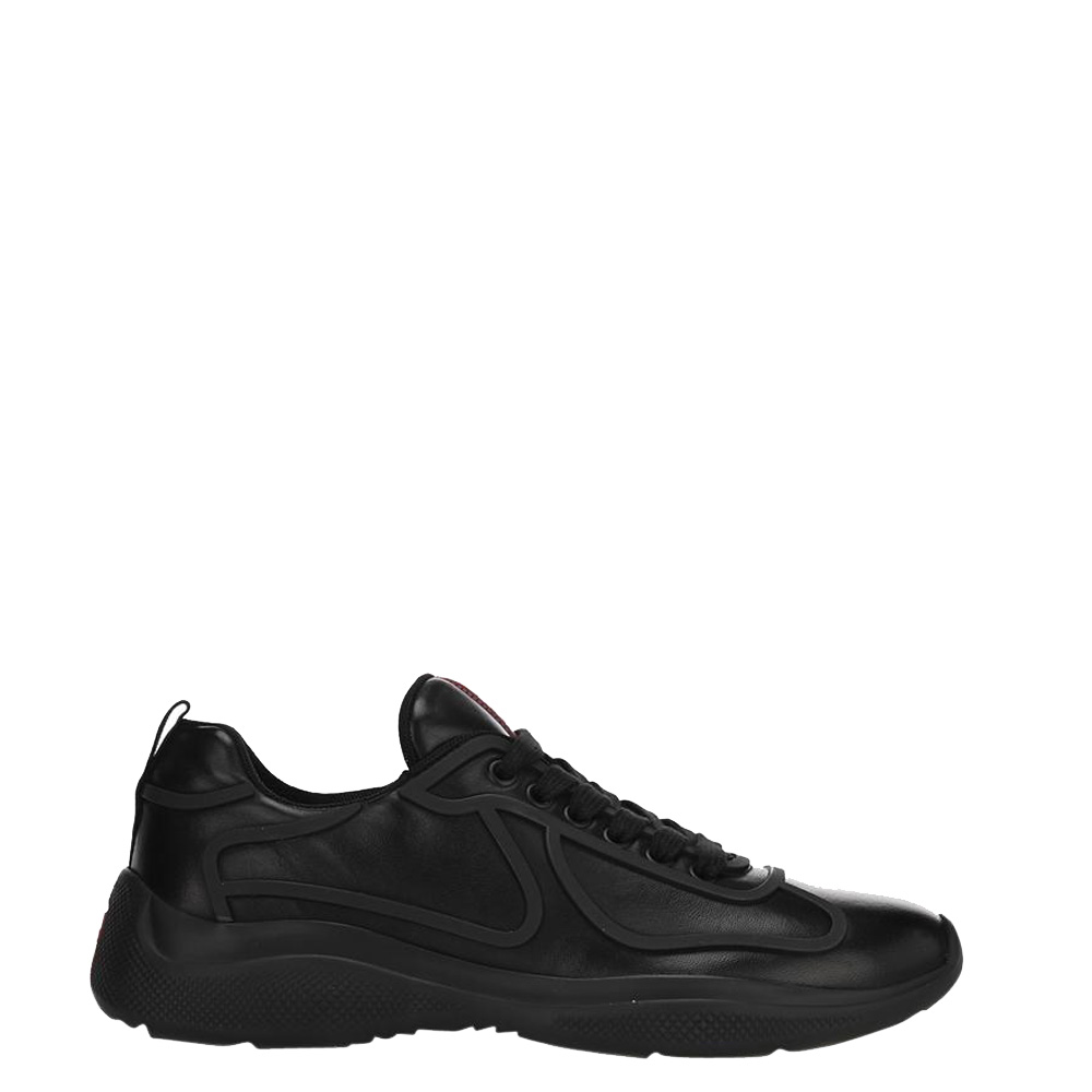 Prada Black Geometric panelled Sneakers Size EU 39 UK 5