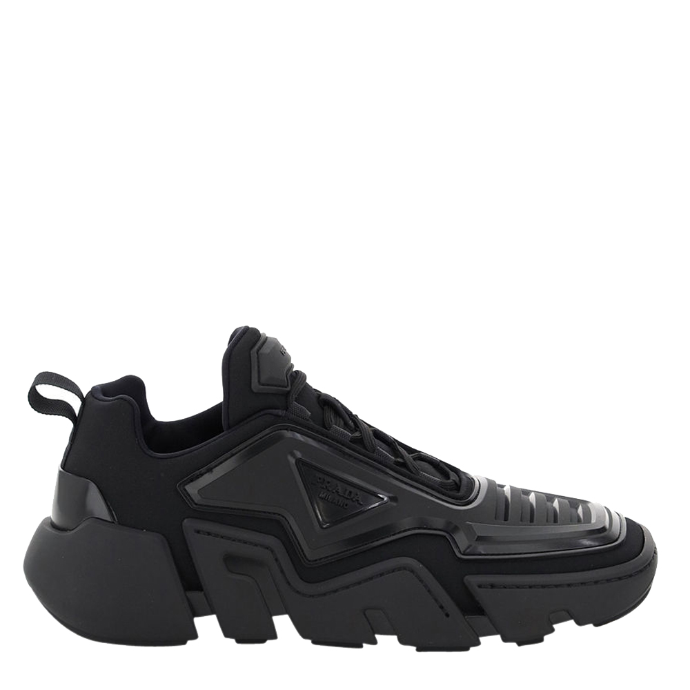 Prada Black Technical Fabric Sneaker Size UK 8 EU 42