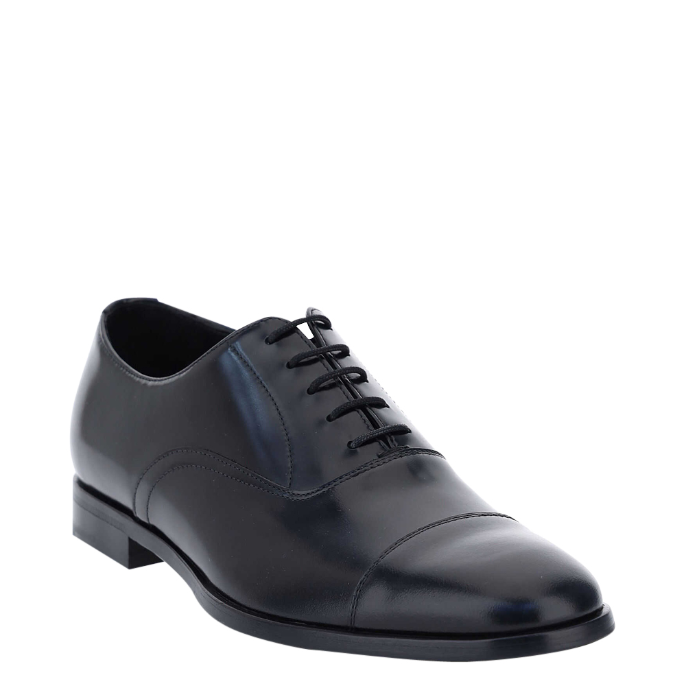 

Prada Black Brushed Leather Derby Shoes Size EU  (UK 5.5