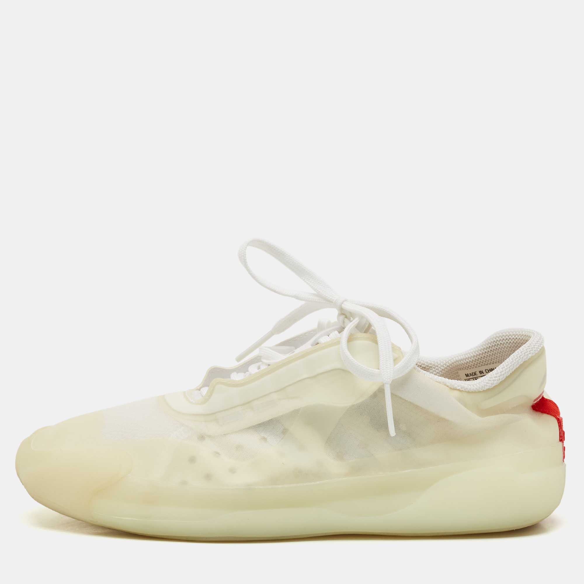 Prada Sport x Adidas Cream Mesh and Rubber ,Luna Rosa Sneakers Size 41.5
Prada Sport x Adidas Cream Mesh and Rubber ,Luna Rosa Sneakers Size 41.5