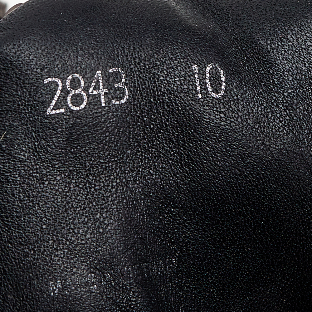 Prada Sport Black Leather High Top Sneakers Size 44