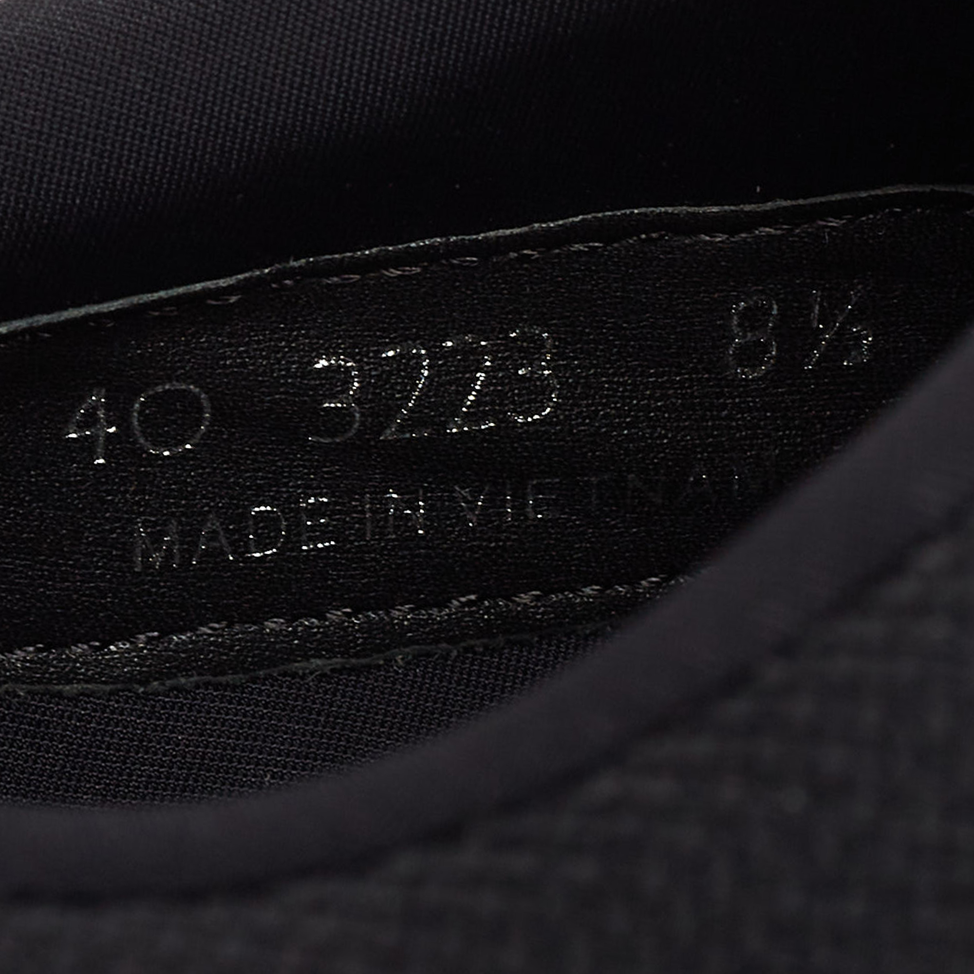 Prada Black/Blue Knit Fabric Low Top Sneakers Size 42.5