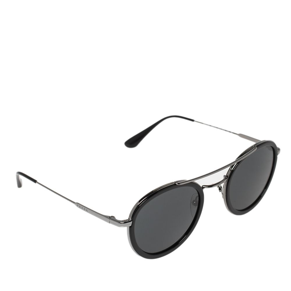 Prada Black Acetate SPR56X Game Sunglasses