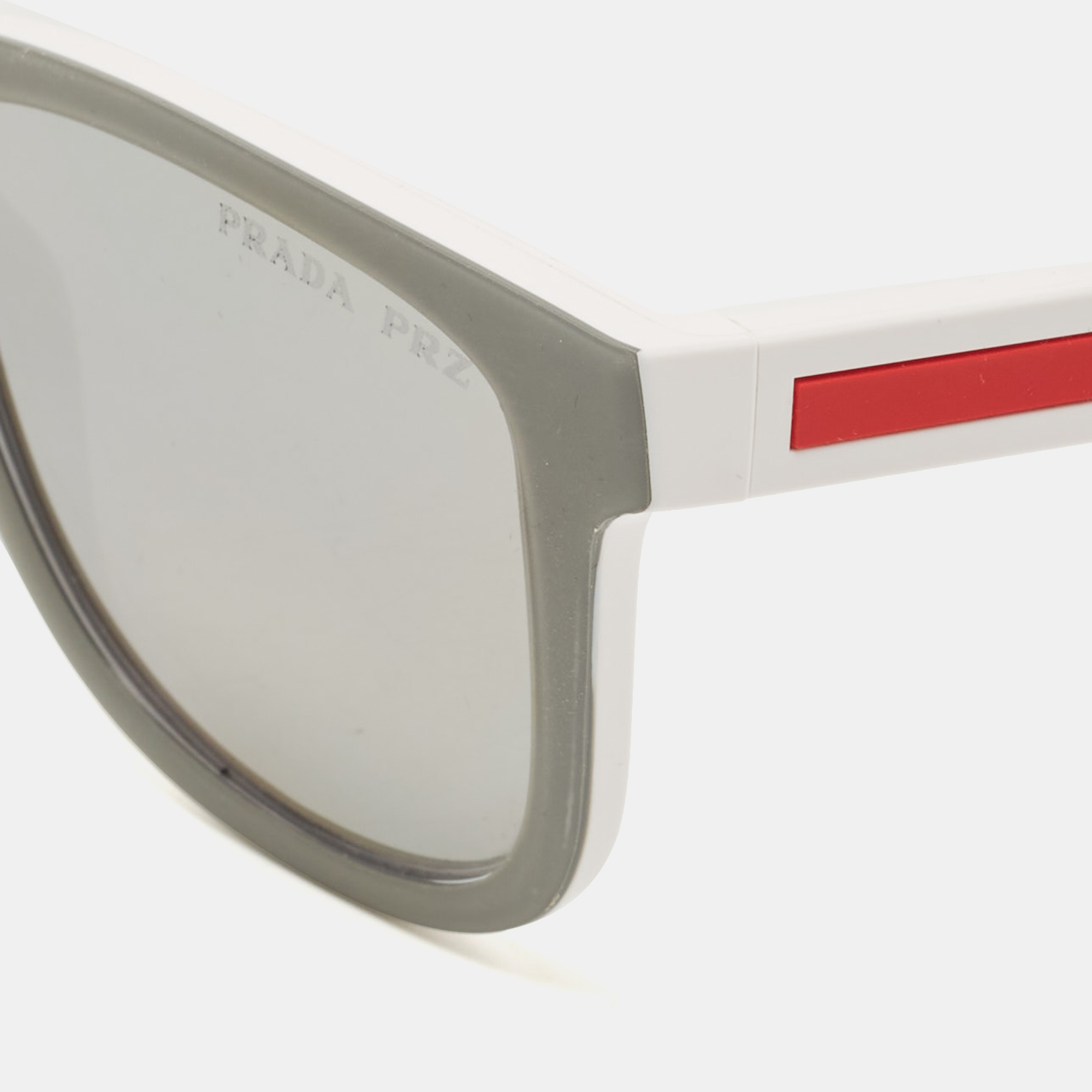 

Prada Sport White/Grey Linea Rossa Polarized Sunglasses