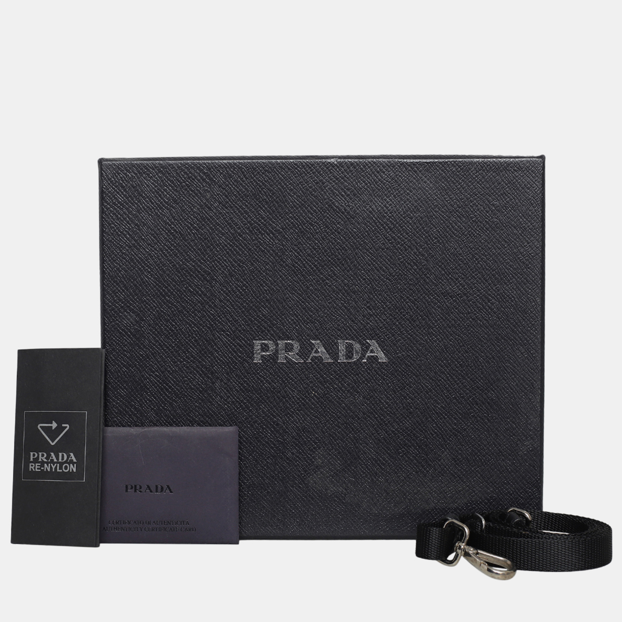 Prada Black Re-Nylon And Saffiano Leather Smartphone Case