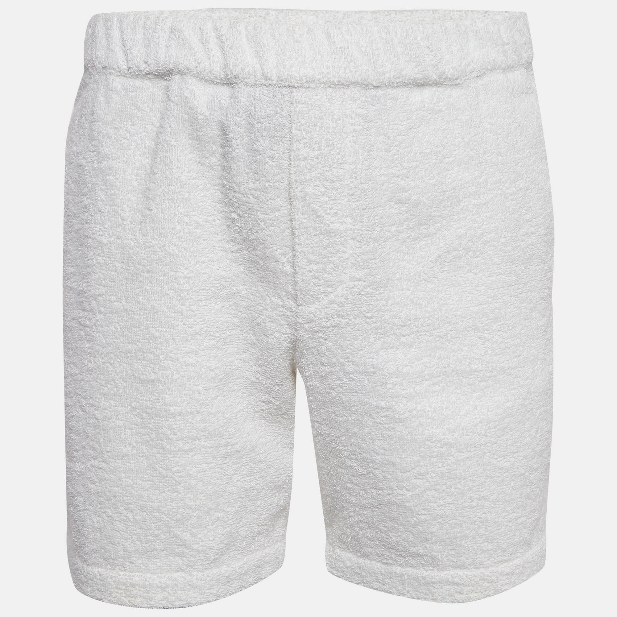 Prada white cotton terry shorts m