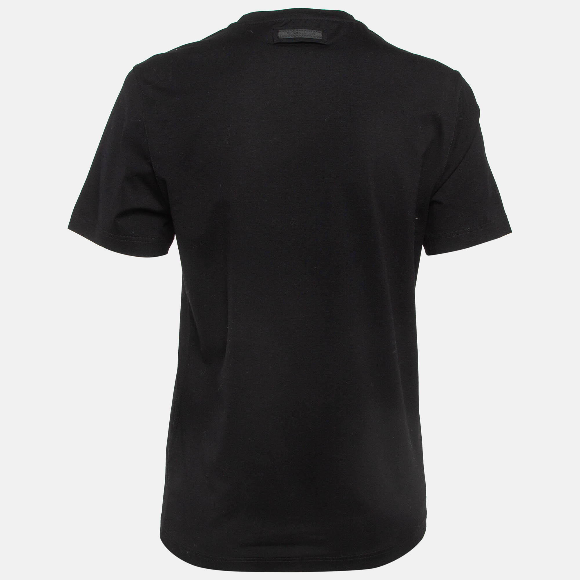 Prada Black Cotton Jersey Crew Neck T-Shirt XS