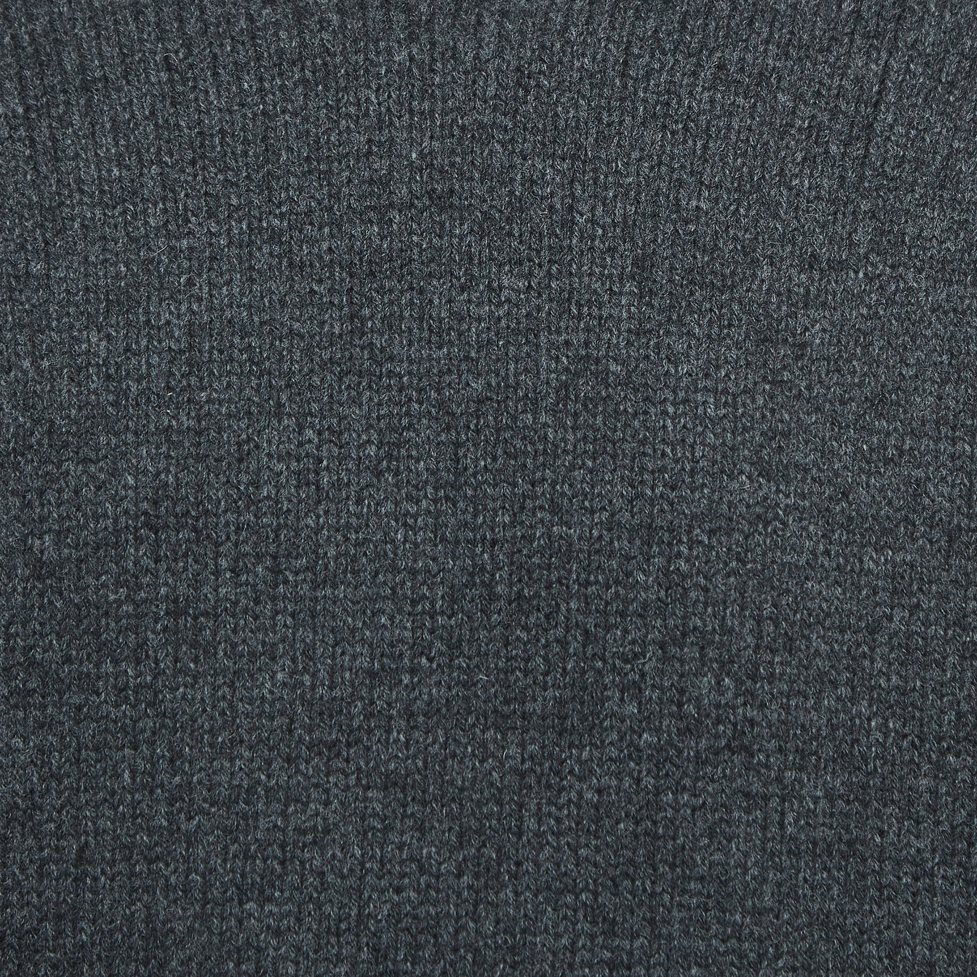 Prada Charcoal Grey Wool Turtleneck Sweater M