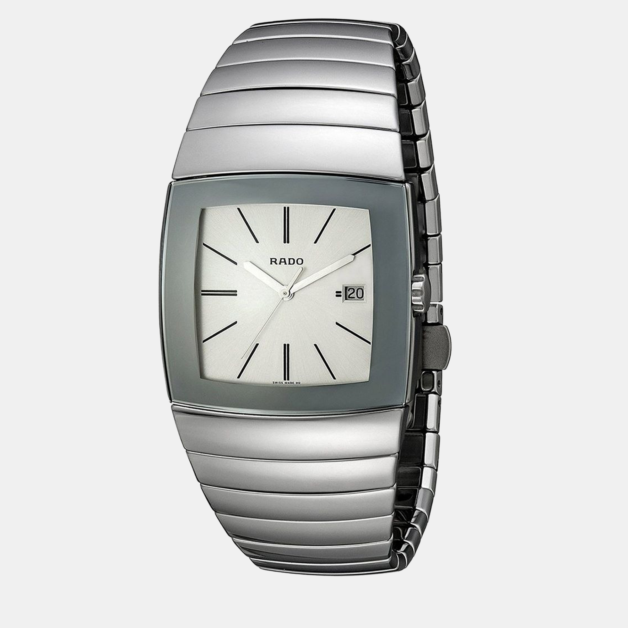 Rado silver ceramic watch 34 mm