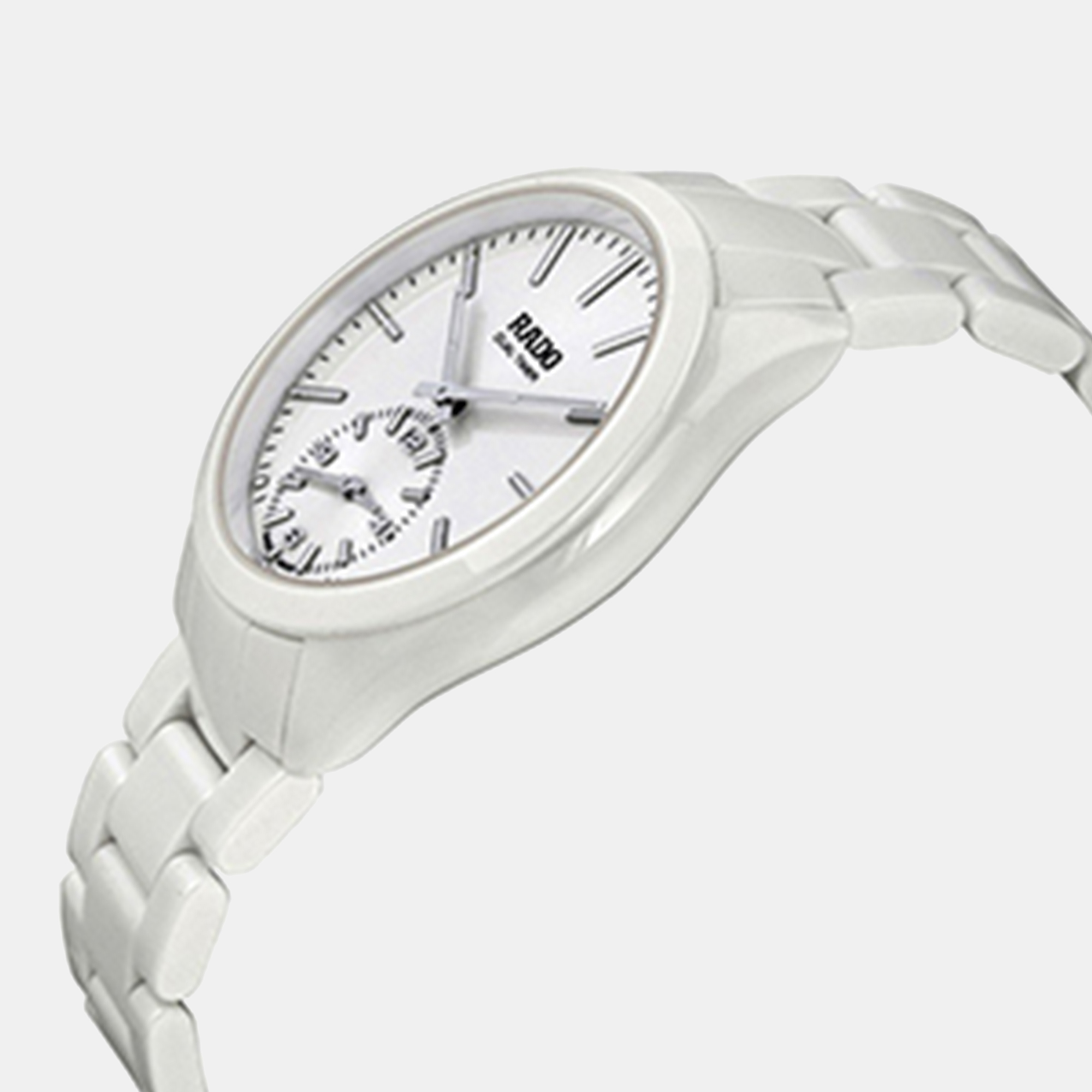 Rado White Ceramic Watch 42 Mm