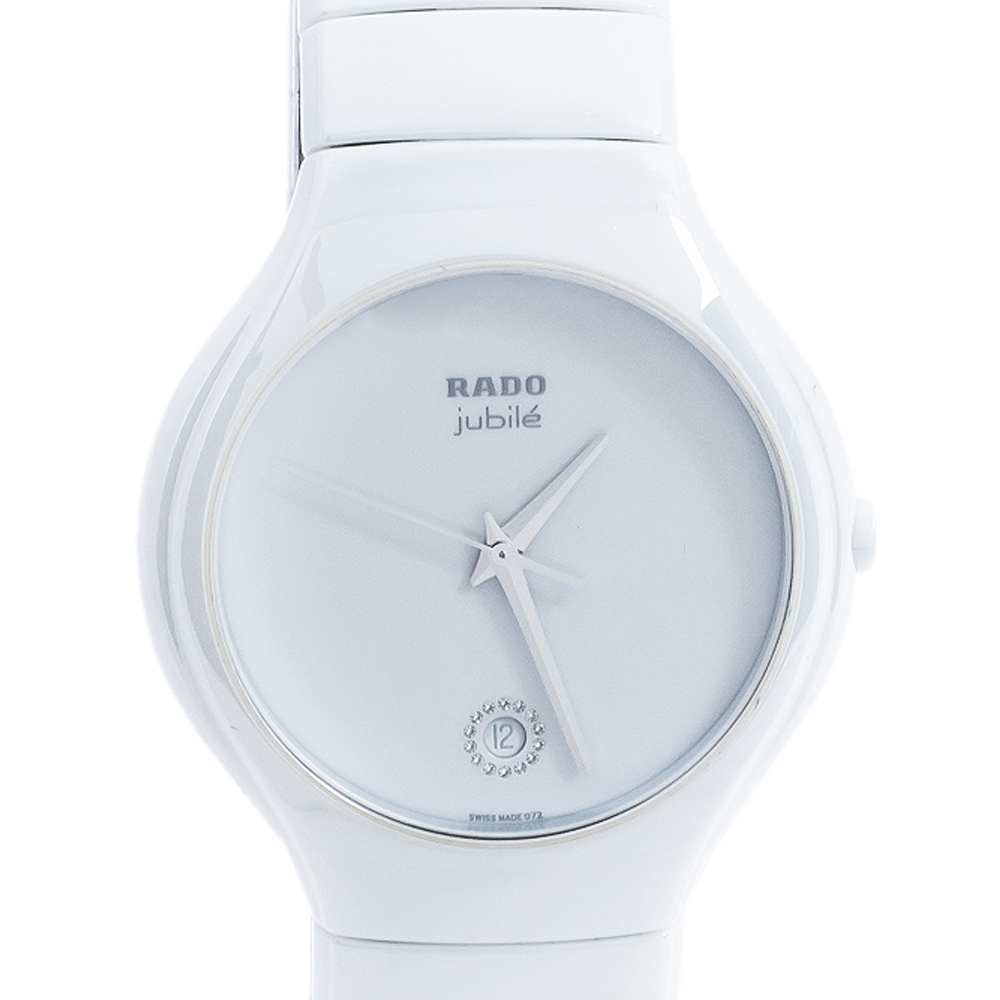 

Rado White Ceramic True Jubile R27695722 Men's Wristwatch