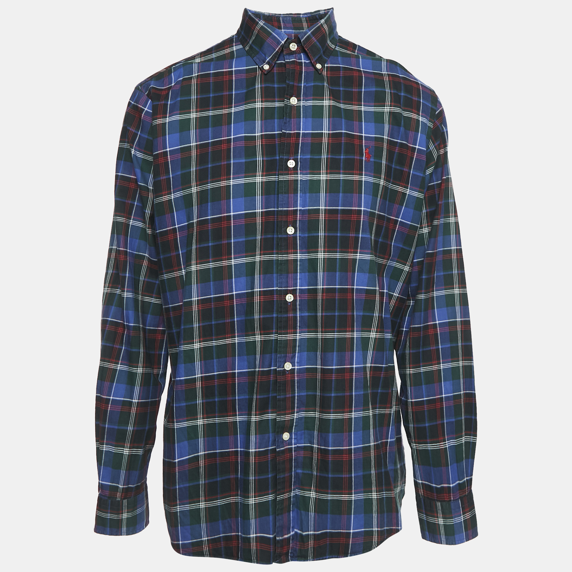 Ralph Lauren Blue/Green Tartan Check Cotton Classic Fit Shirt XL
Ralph Lauren Blue/Green Tartan Check Cotton Classic Fit Shirt XL