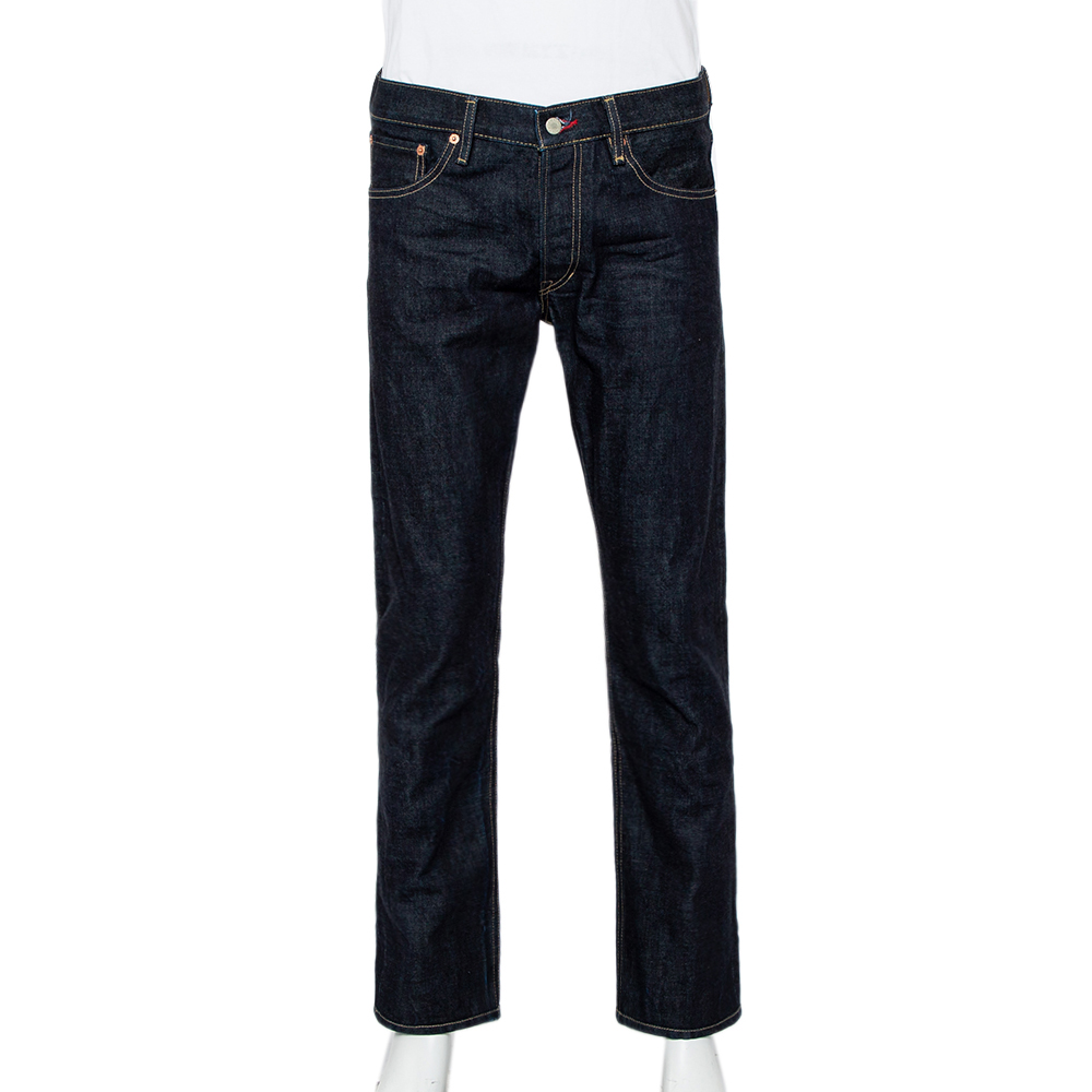 Ralph Lauren Navy Blue Denim Straight Fit Jeans M
