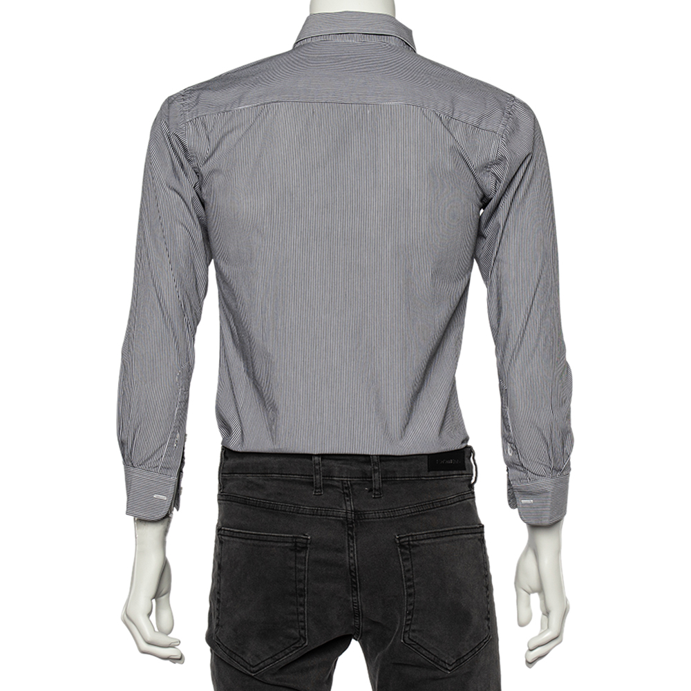 Ralph Lauren Monochrome Striped Cotton Classic Fit Shirt S
