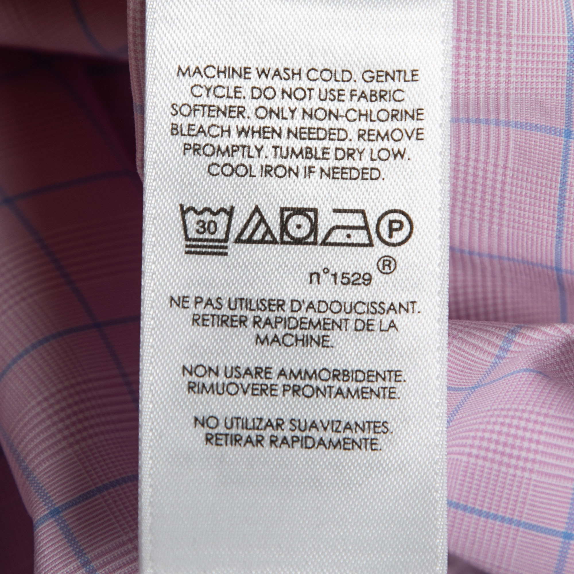 Ralph Lauren Pink Check Print Full Sleeves Shirt XXL