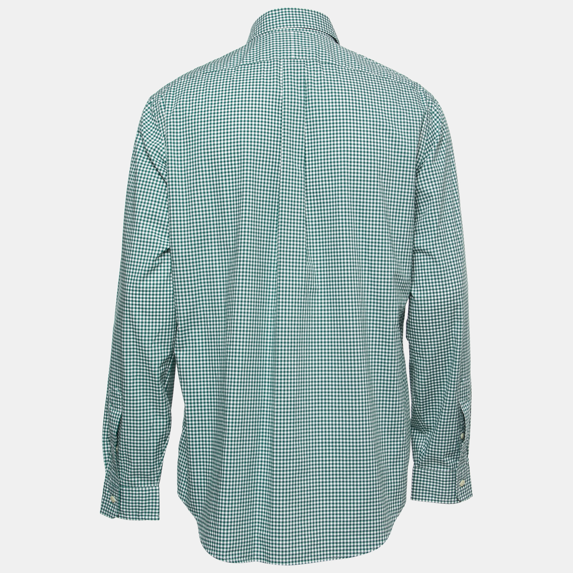

Ralph Lauren Green Gingham Checked Cotton Classic Fit Long Sleeve Shirt