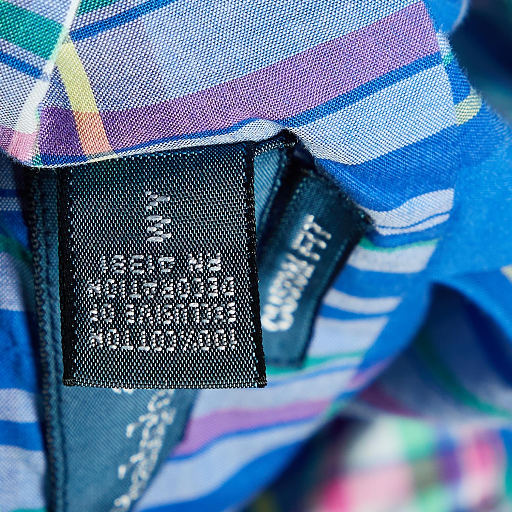 Ralph Lauren Multicolor Checkered Cotton Custom Fit Shirt XL