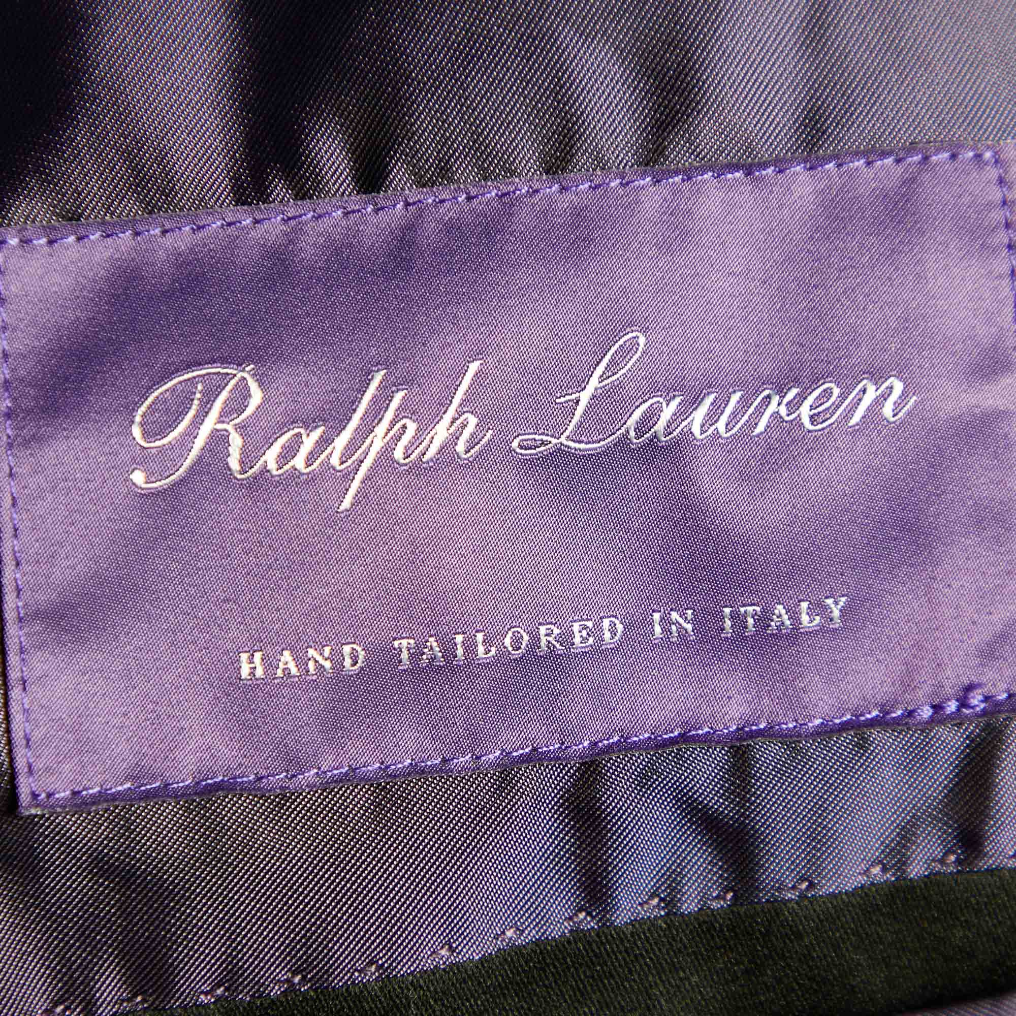 Ralph Lauren Black Velvet Double Breasted Blazer M