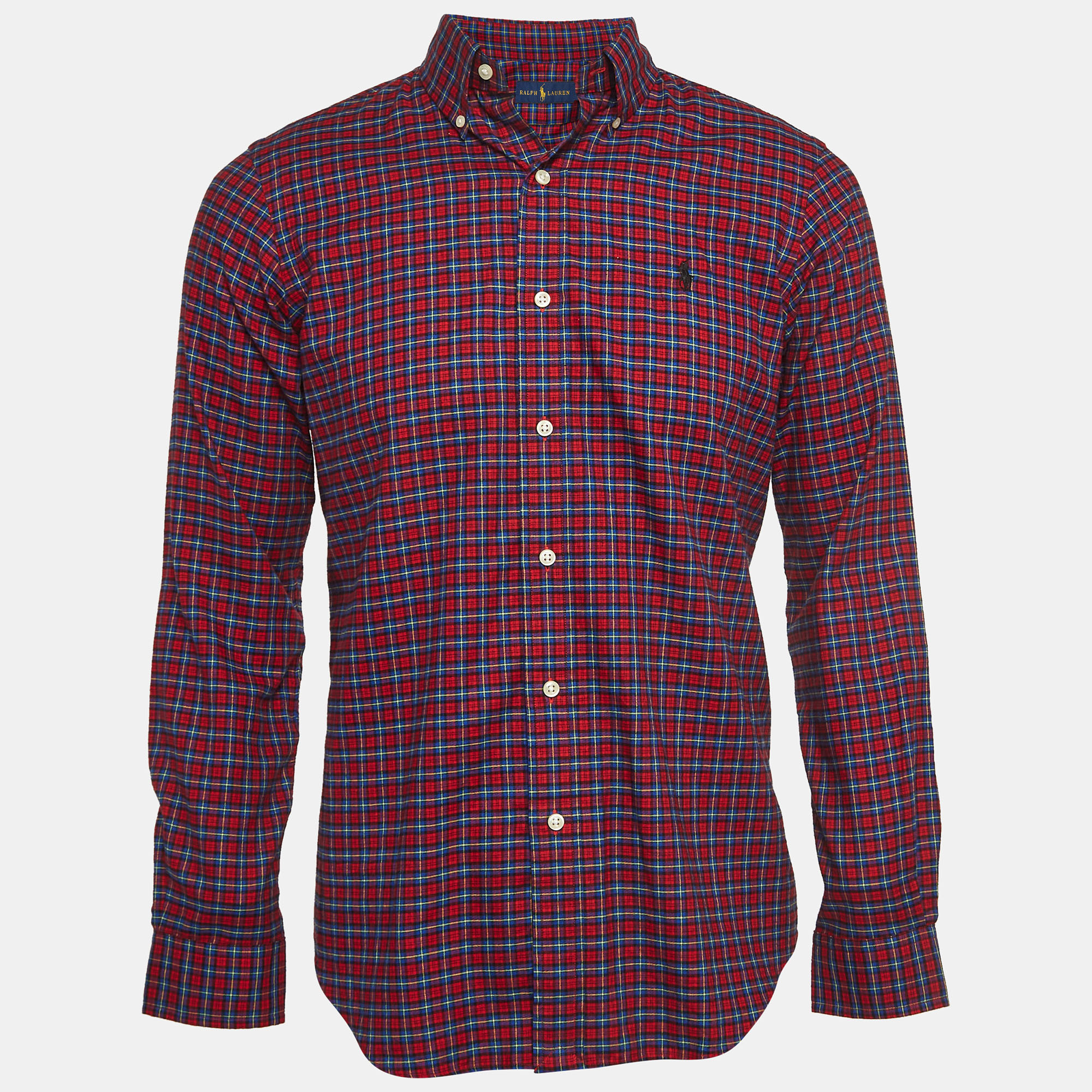 

Ralph Lauren Red Plaid Cotton Button Down Collar Shirt