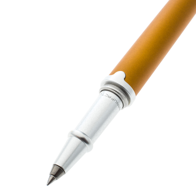 Roberge Orbite 2 Diamond Grey and Yellow Ochre Aluminium Rollerball Pen