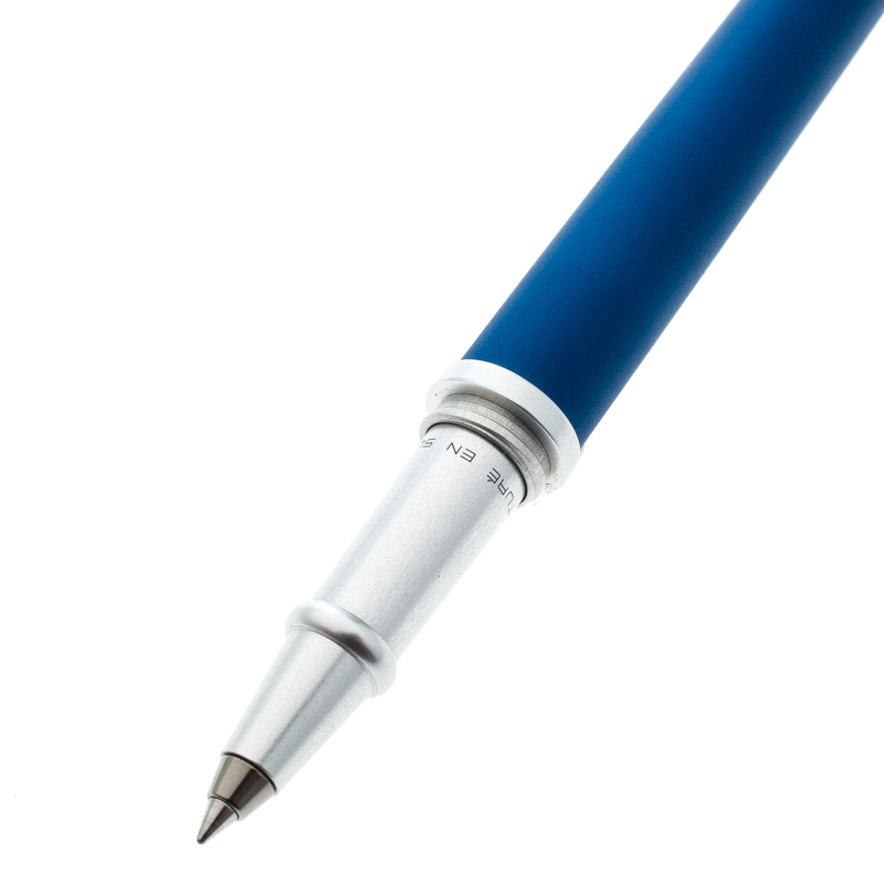 Roberge Orbite 2 Blue Aluminium Crystal Rollerball Pen