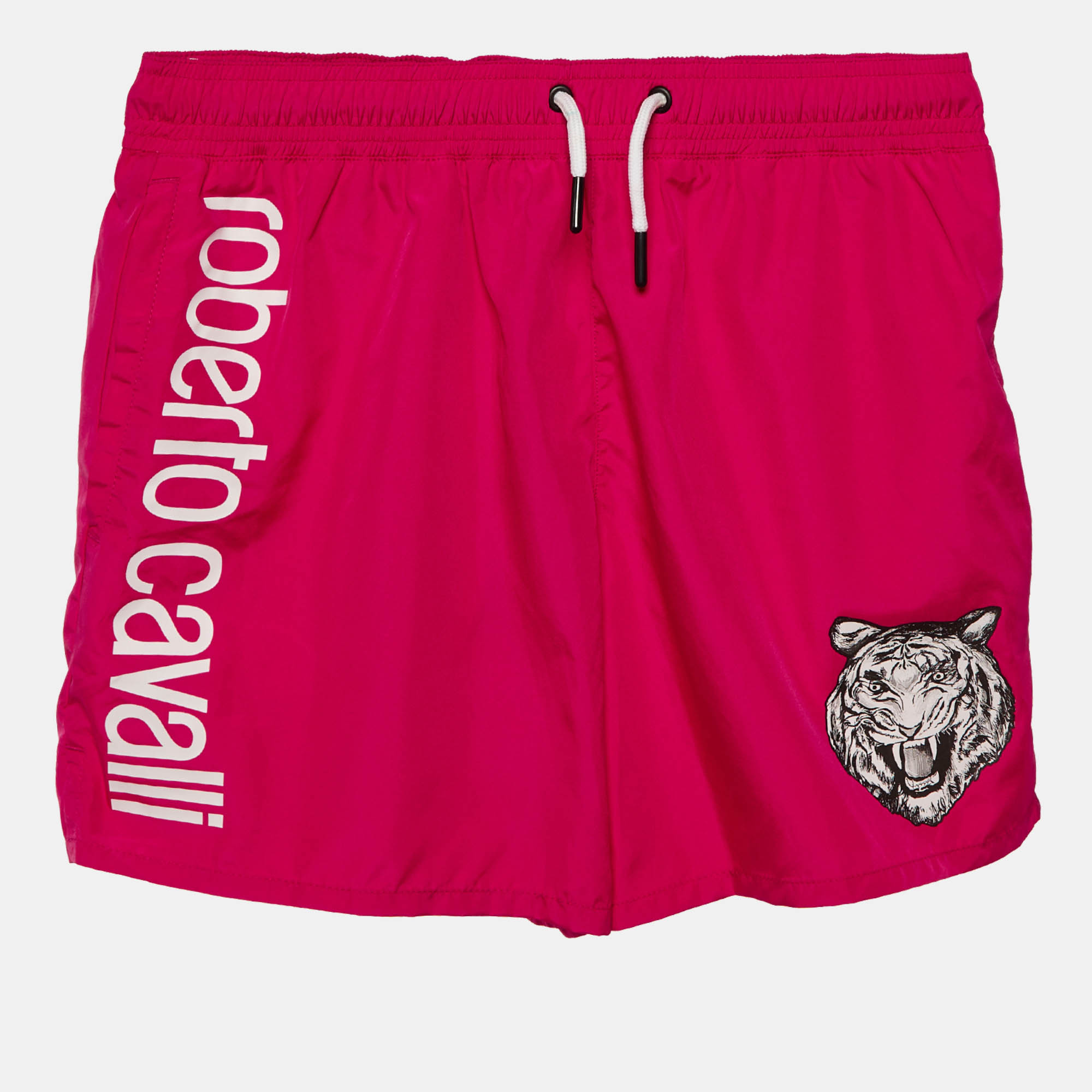 Roberto Cavalli Beachwear Fucsia Pink Logo Printed Swim Shorts S
Roberto Cavalli Beachwear Fucsia Pink Logo Printed Swim Shorts S