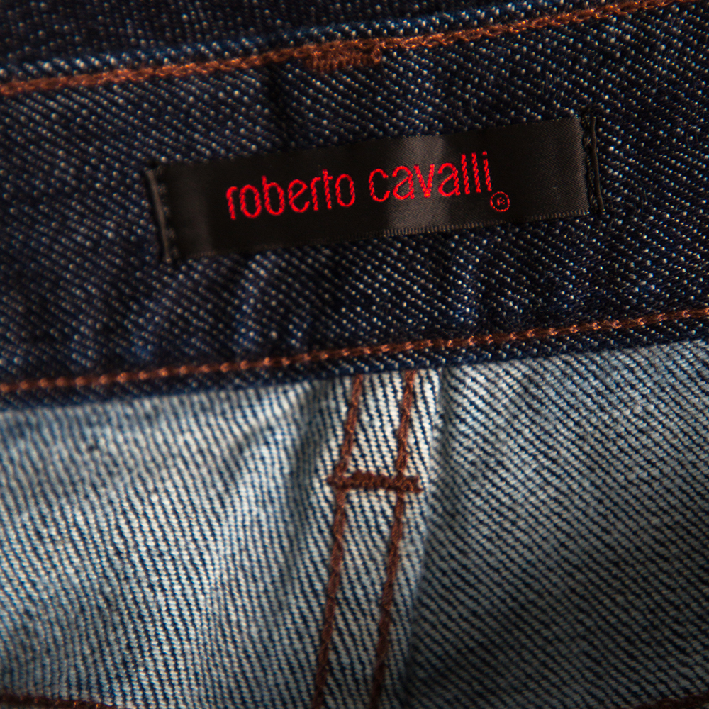 Roberto Cavalli  Blue Denim Straight Fit Jeans M