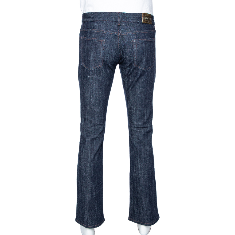 Roberto Cavalli Indigo Light Wash Denim Straight Fit Jeans M