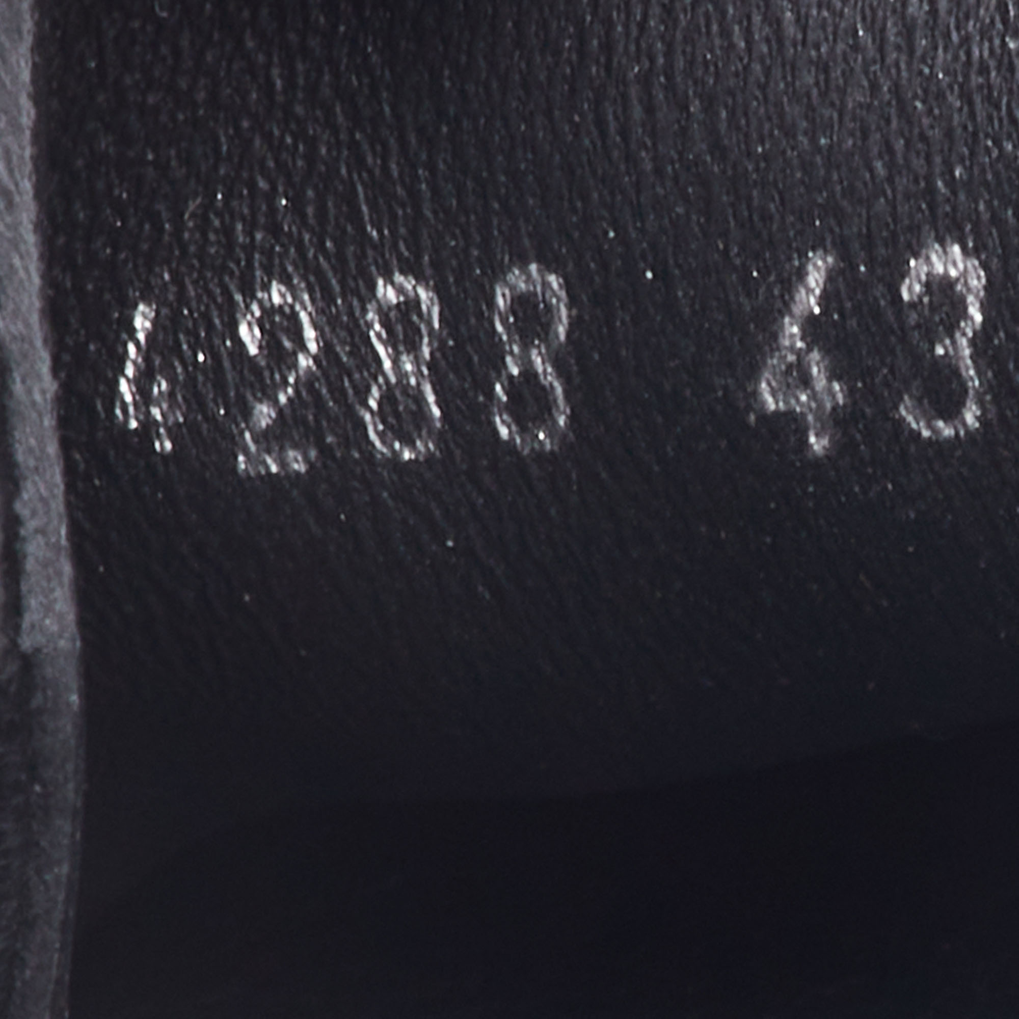 Roberto Cavalli Black Leather Logo Detail Slip On Espadrille Size 43