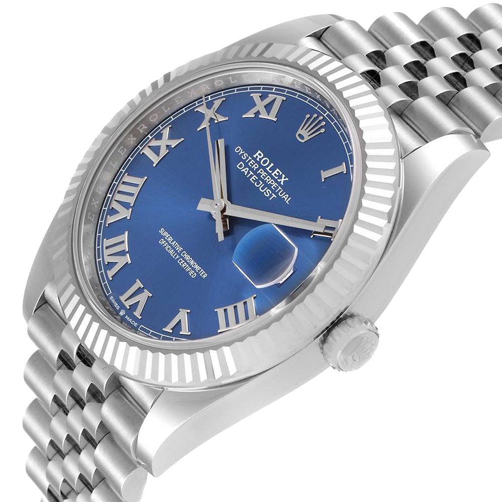 Rolex Blue 18K White Gold And Stainless Steel Datejust 126334 Men's Wristwatch 41 MM
Rolex Blue 18K White Gold And Stainless Steel Datejust 126334 Men's Wristwatch 41 MM