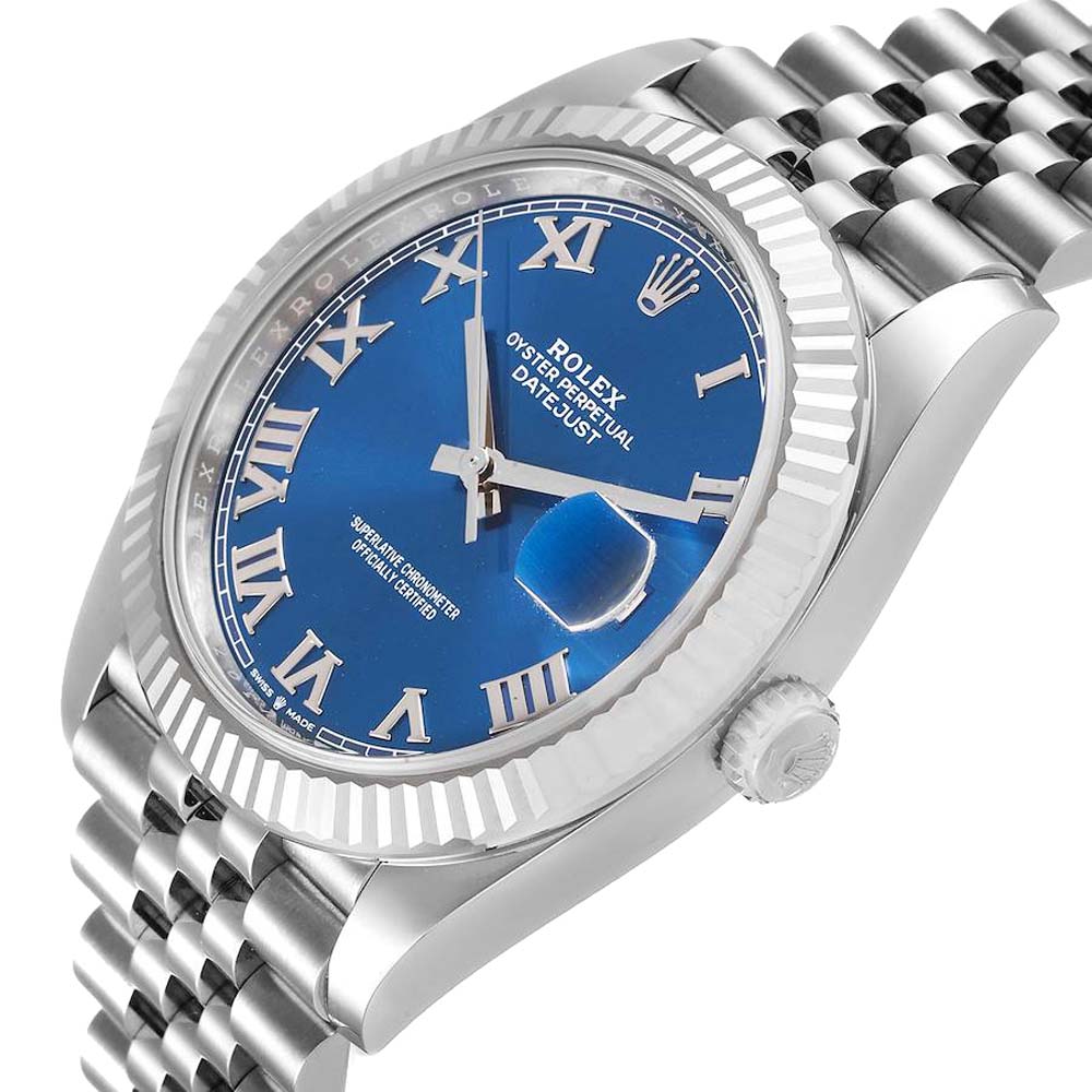Rolex Blue 18K White Gold And Stainless Steel Datejust 126334 Men's Wristwatch 41 MM
Rolex Blue 18K White Gold And Stainless Steel Datejust 126334 Men's Wristwatch 41 MM