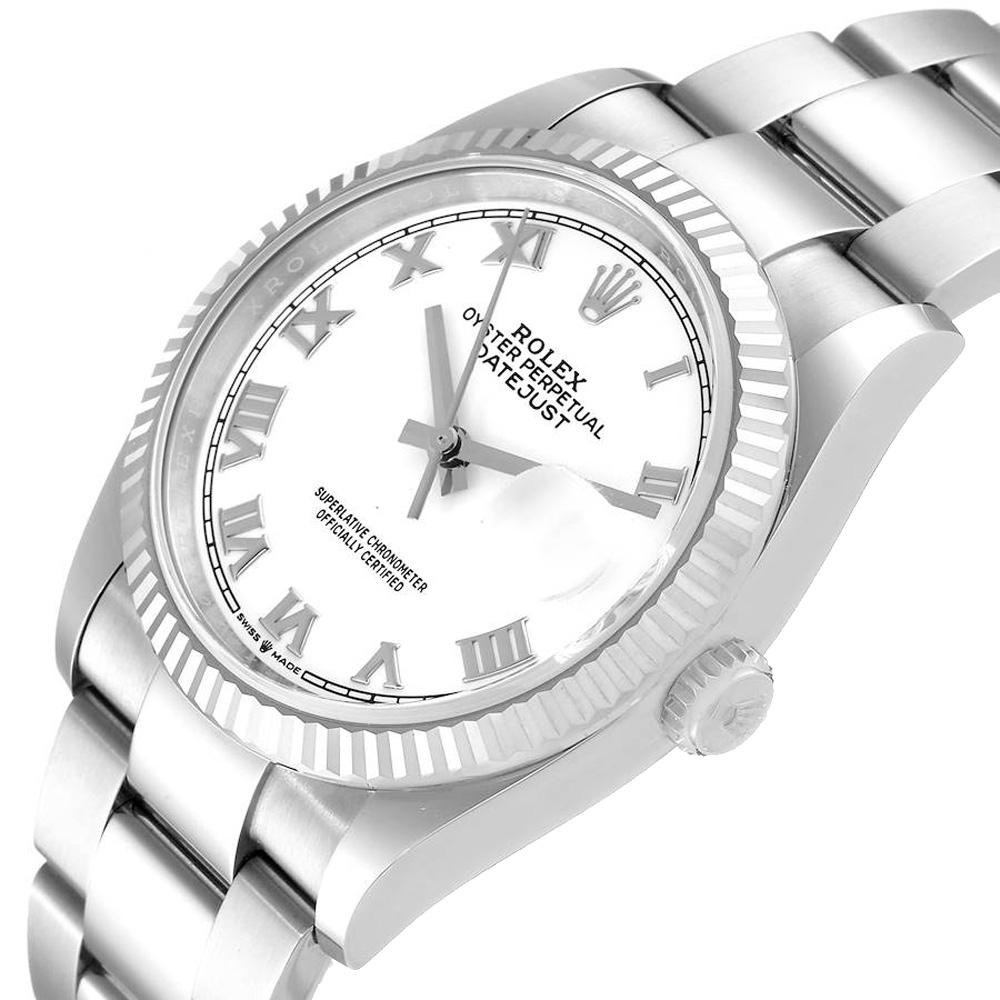 Rolex White Stainless Steel Datejust 126234 Men's Wristwatch 36 MM
Rolex White Stainless Steel Datejust 126234 Men's Wristwatch 36 MM