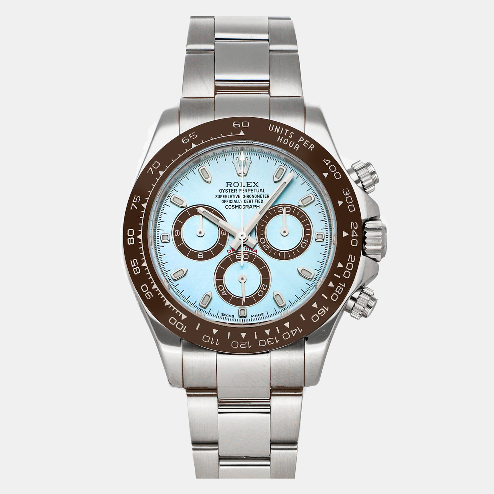 Rolex Ice Blue Platinum Cosmograph Daytona 116506 Men's Wristwatch 40 Mm