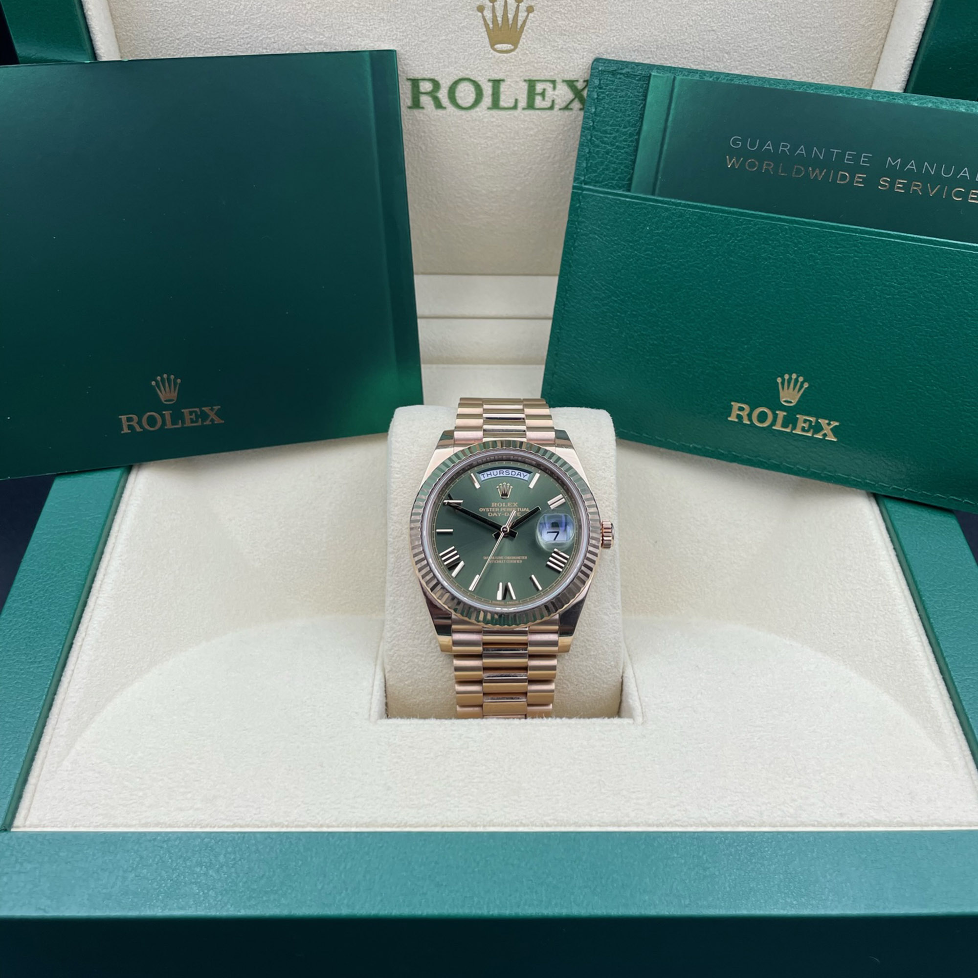 Rolex Olive Dial Day-Date 60th Anniversary 40 Mm