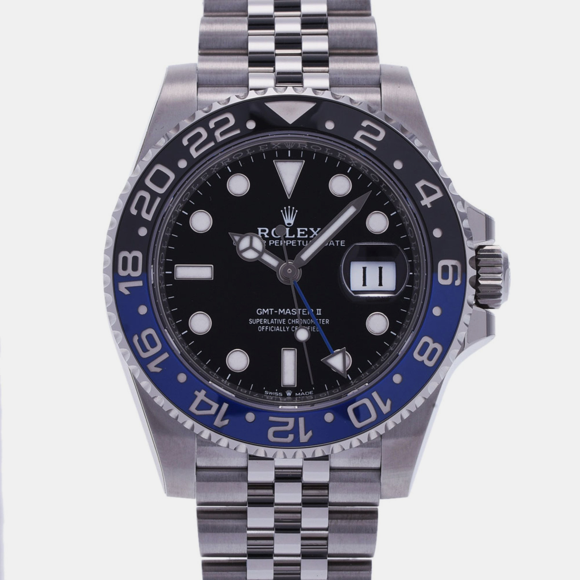 Rolex Black Stainless Steel GMT-Master II 126710BLNR Automatic Men's Wristwatch 40 Mm