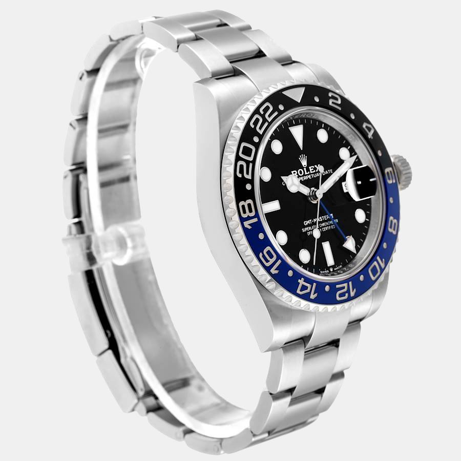 Rolex Black Stainless Steel GMT-Master II 126710 BLNR Automatic Men's Wristwatch 40 Mm
