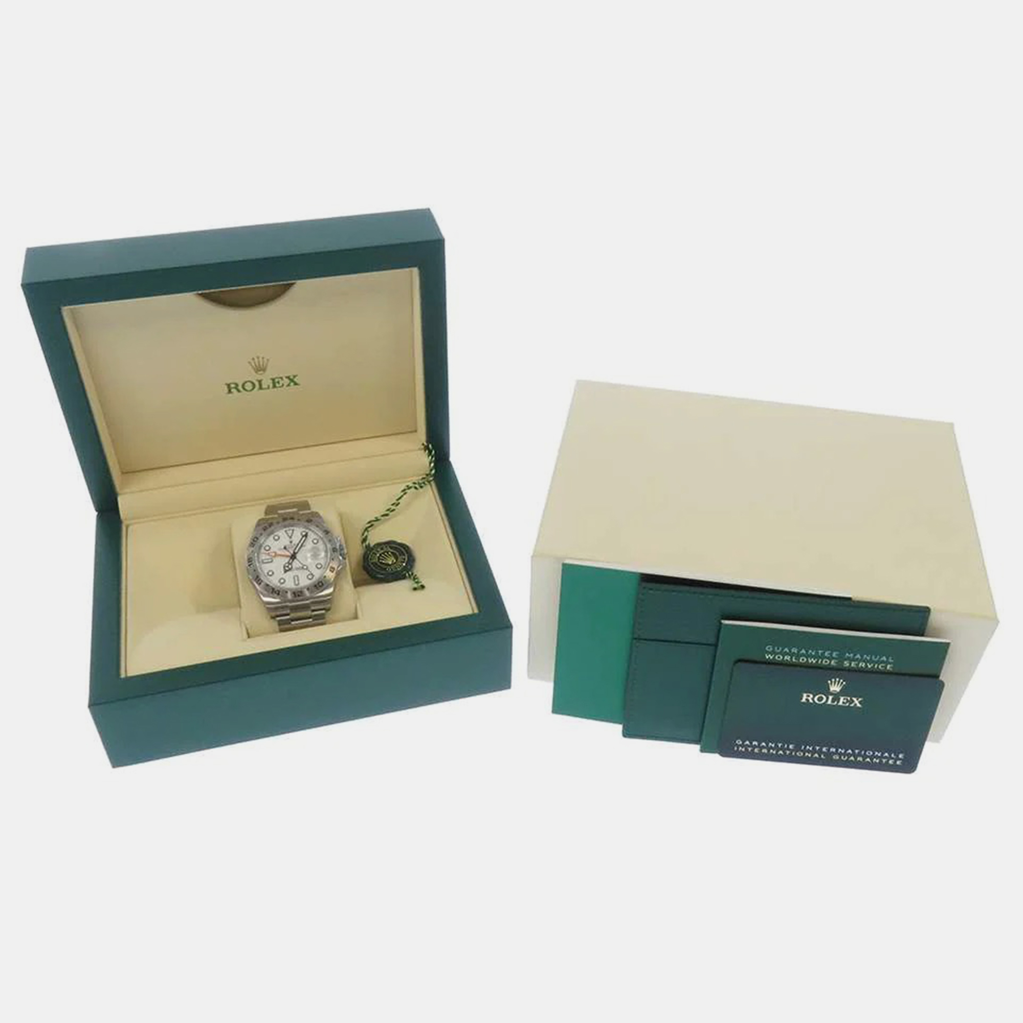 Rolex White Stainless Steel Explorer II 226570 Automatic Men's Wristwatch 42 Mm