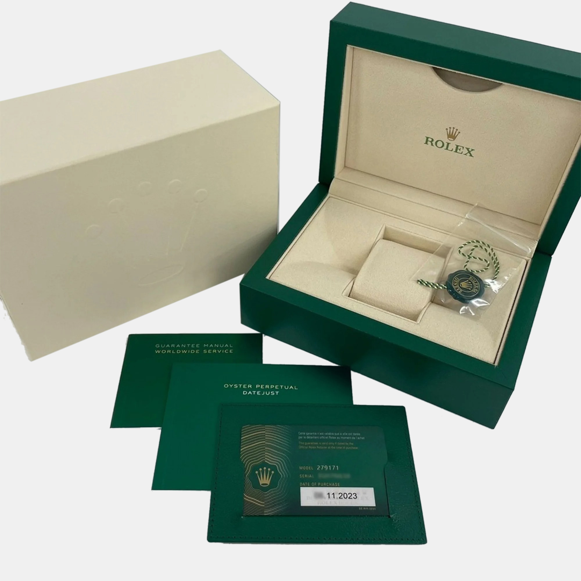 Rolex Green Diamond 18k White Gold And Stainless Steel Datejust 126234 Automatic Men's Wristwatch 36 Mm