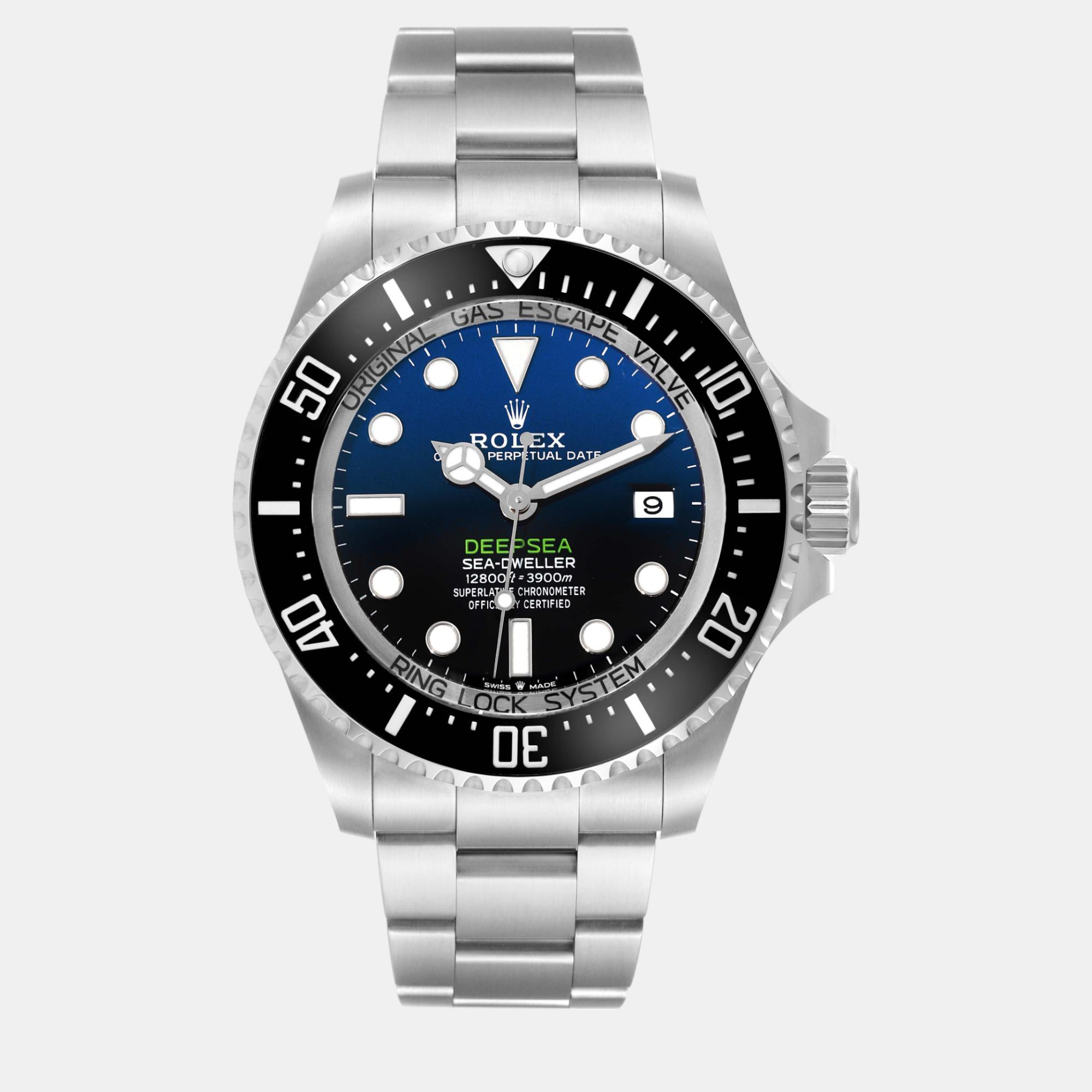 Rolex seadweller deepsea cameron d-blue dial steel men's watch 44 mm