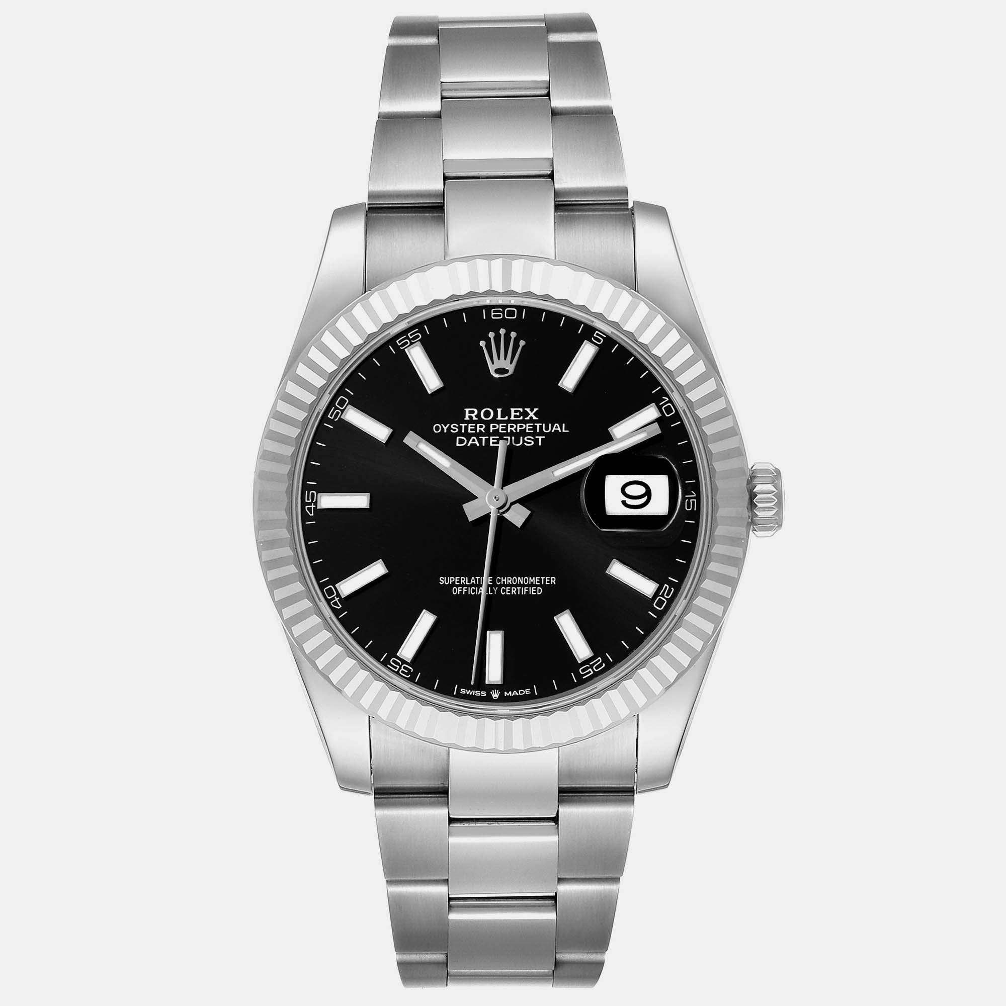 Rolex Datejust Steel White Gold Black Dial Men's Watch 41.0 mm
Rolex Datejust Steel White Gold Black Dial Men's Watch 41.0 mm