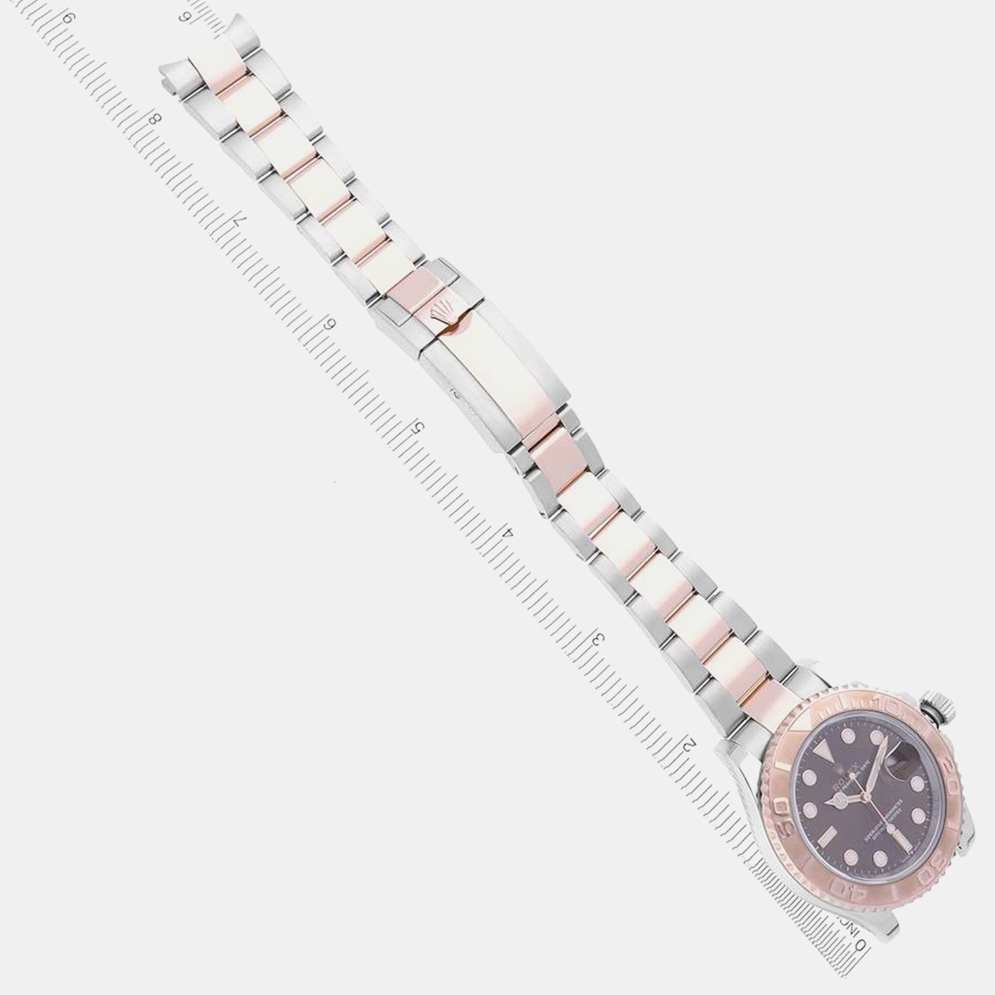 Rolex Yachtmaster Steel Rose Gold Chocolate Dial Mens Watch 40.0 Mm