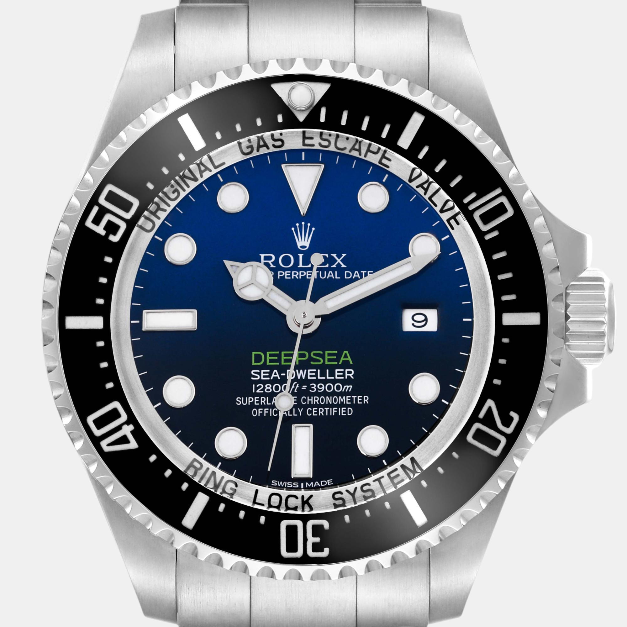 Rolex Seadweller Deepsea Cameron D-Blue Steel Men's Watch 44.0 Mm