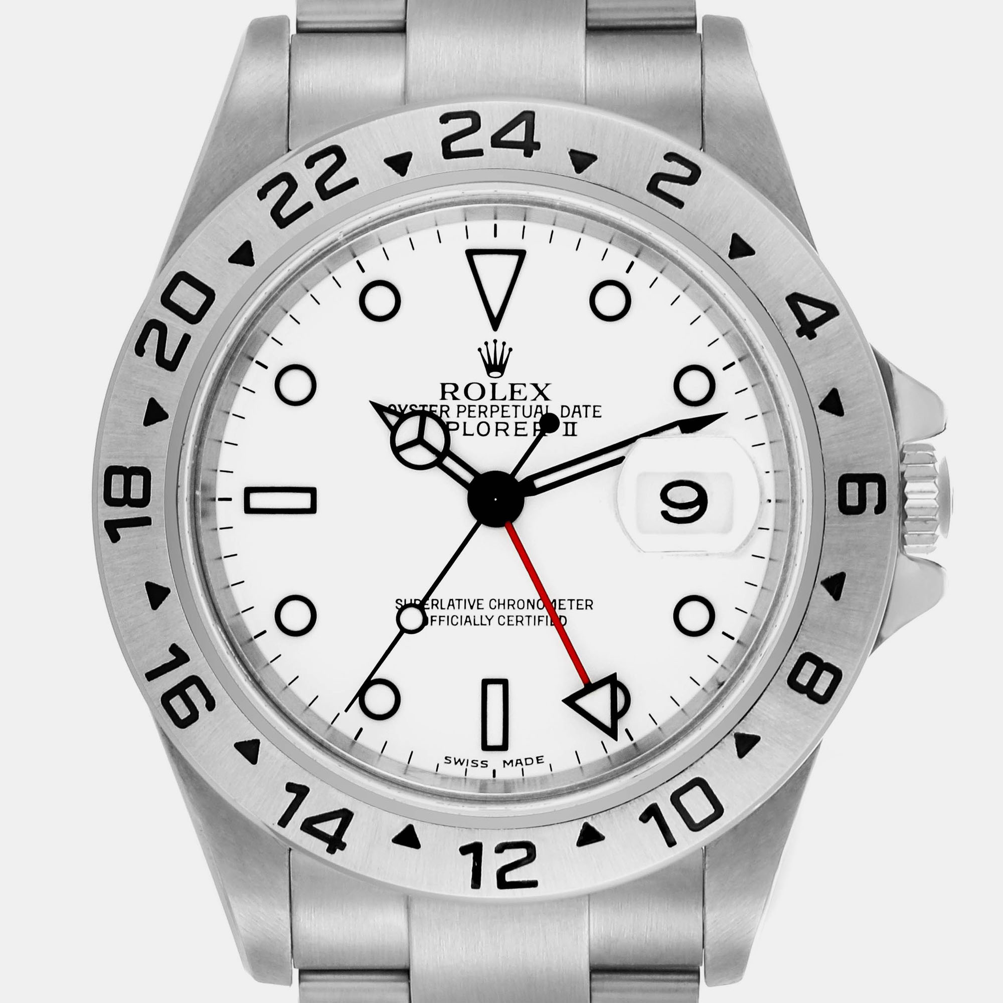 Rolex Explorer II Polar White Dial Parachrom Steel Men's Watch 40.0 Mm