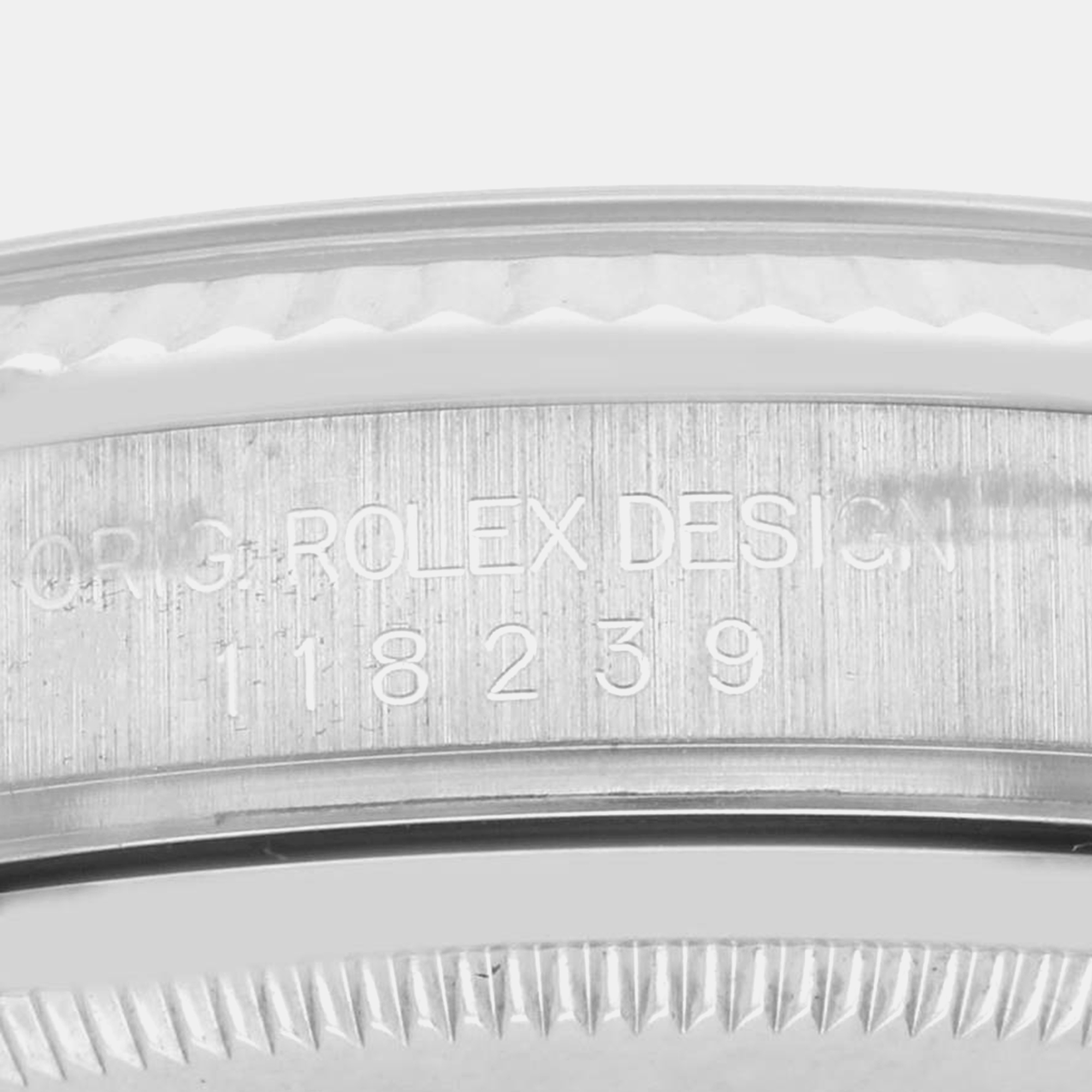 Rolex President Day-Date White Gold Diamond Dial Men's Watch 36.0 Mm