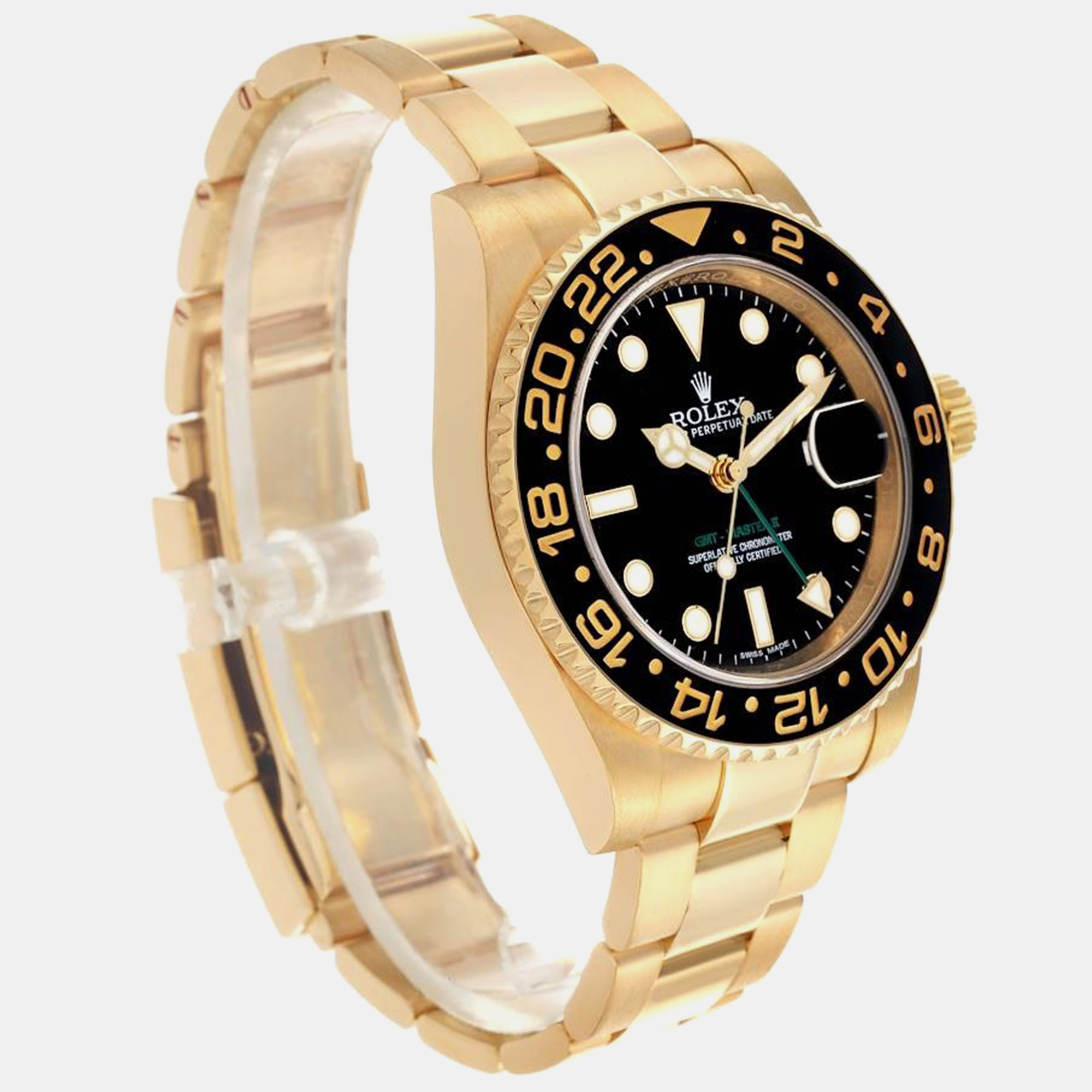 Rolex GMT Master II Yellow Gold Men's Watch 40.0 Mm