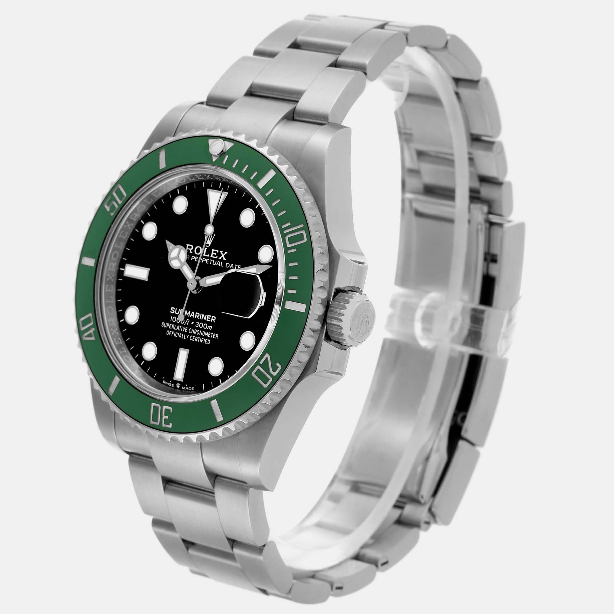 Rolex Submariner Starbucks Green Bezel Steel Men's Watch 41.0 Mm