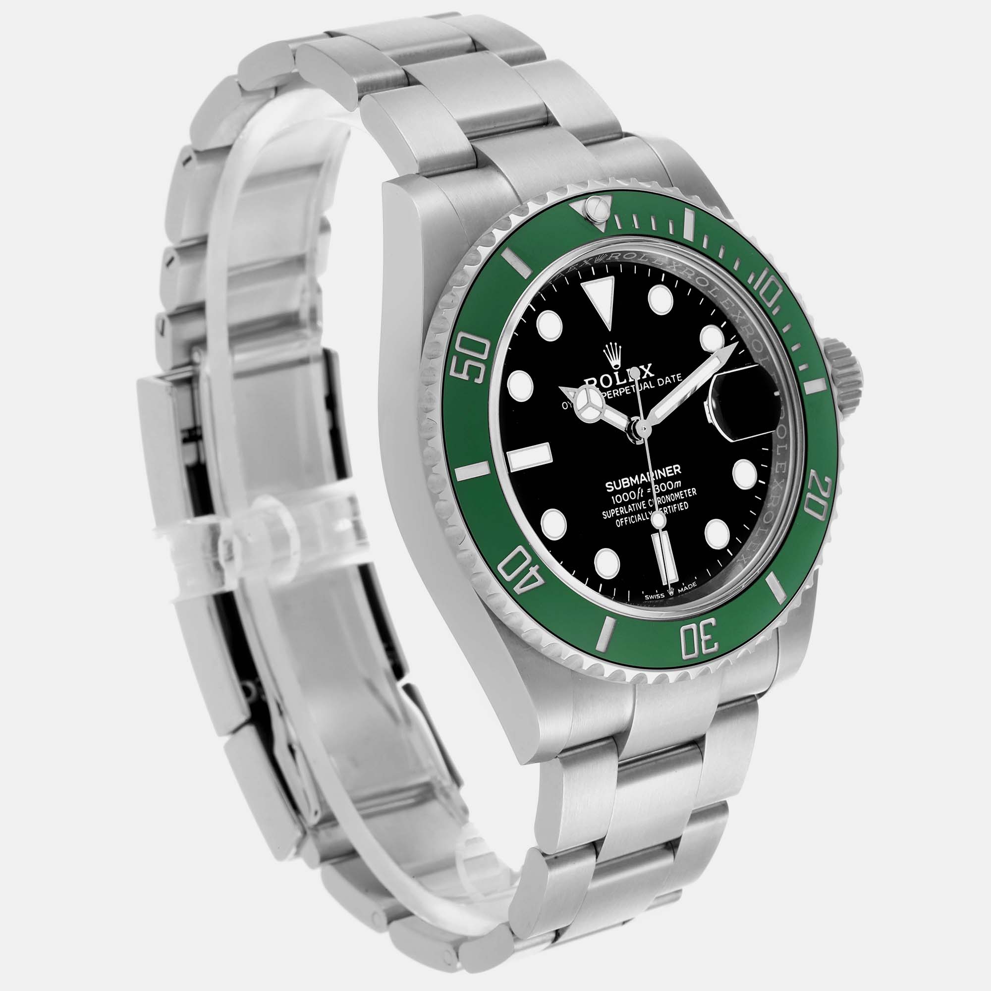 Rolex Submariner Starbucks Green Bezel Steel Men's Watch 41.0 Mm