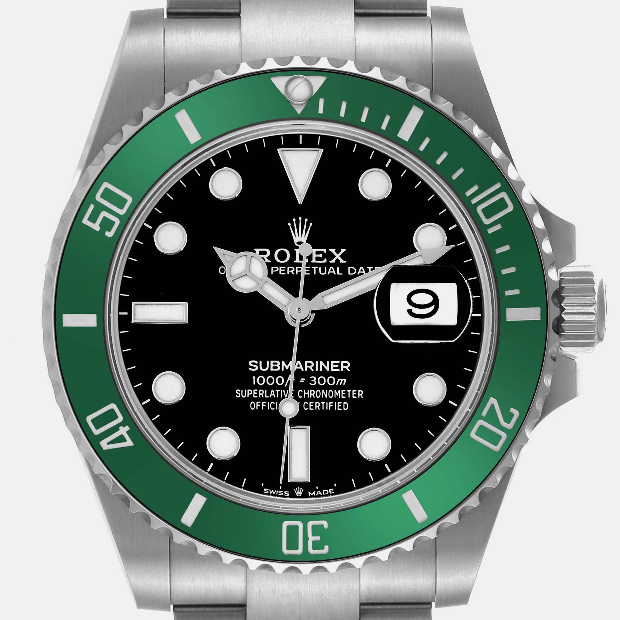 Rolex Submariner Starbucks Green Bezel Steel Men's Watch 41.0 Mm