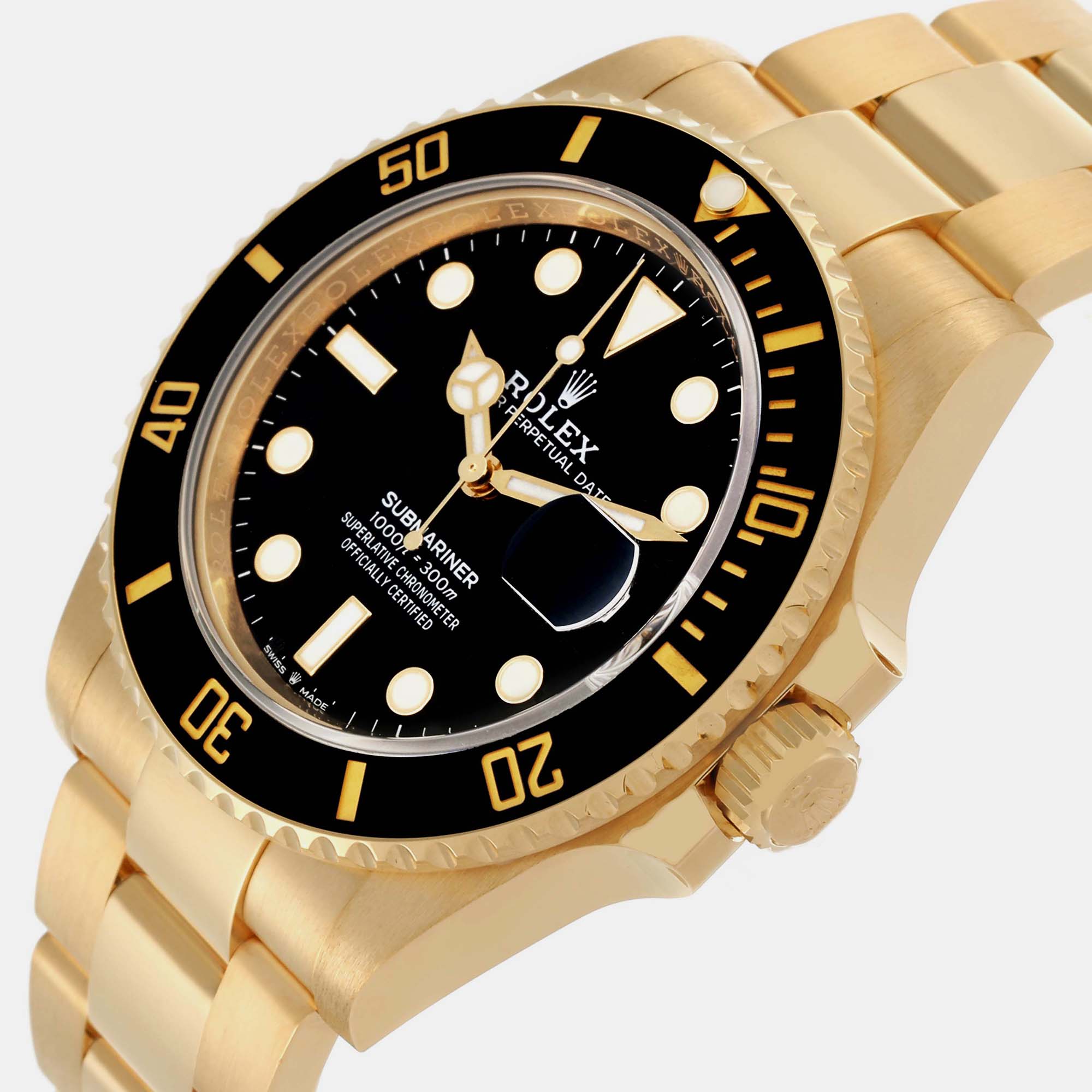 Rolex Submariner Yellow Gold Men's Watch 41.0 Mm