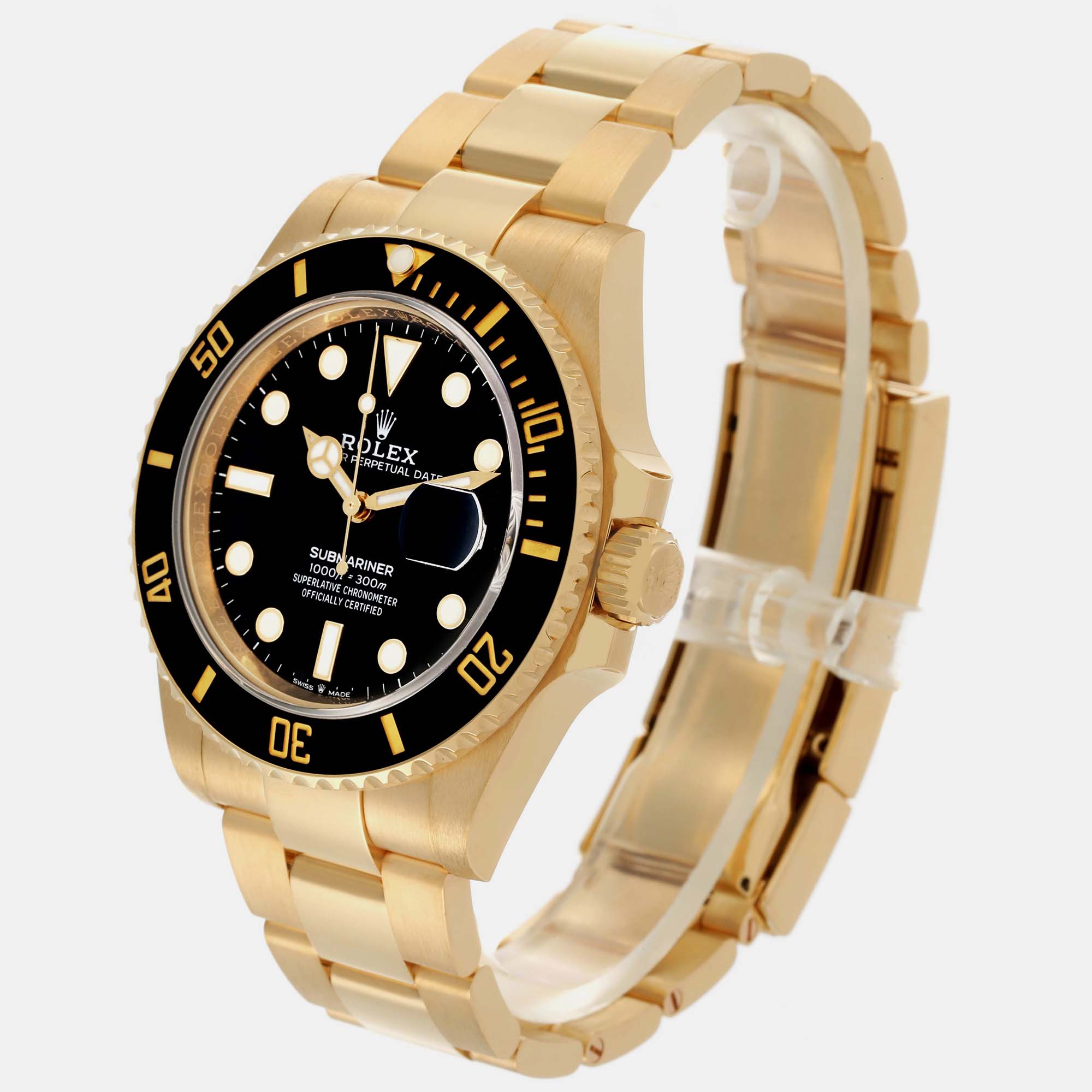 Rolex Submariner Yellow Gold Men's Watch 41.0 Mm